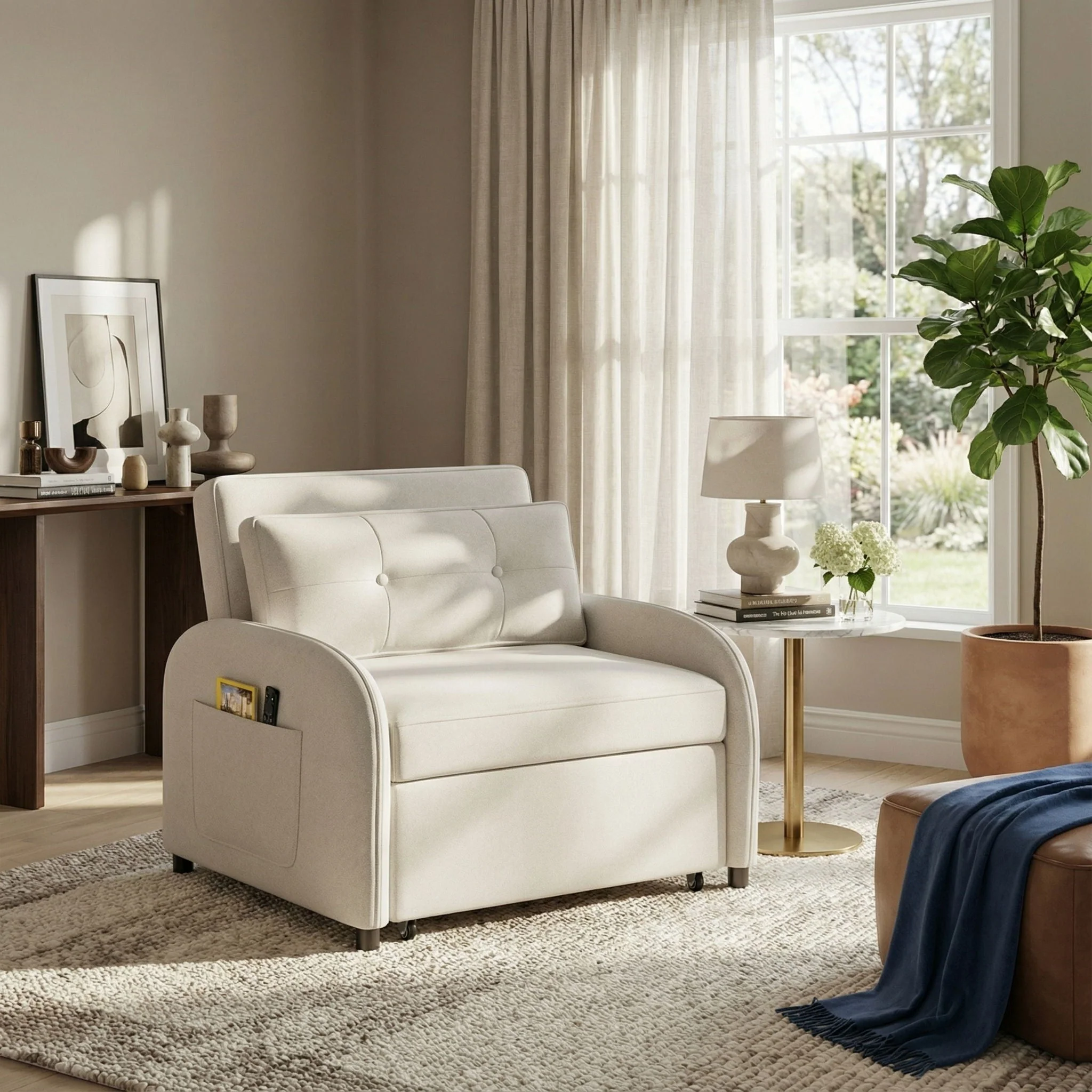 3 In 1 Convertible Sleeper Sofa Bed for Living Room - Image 5