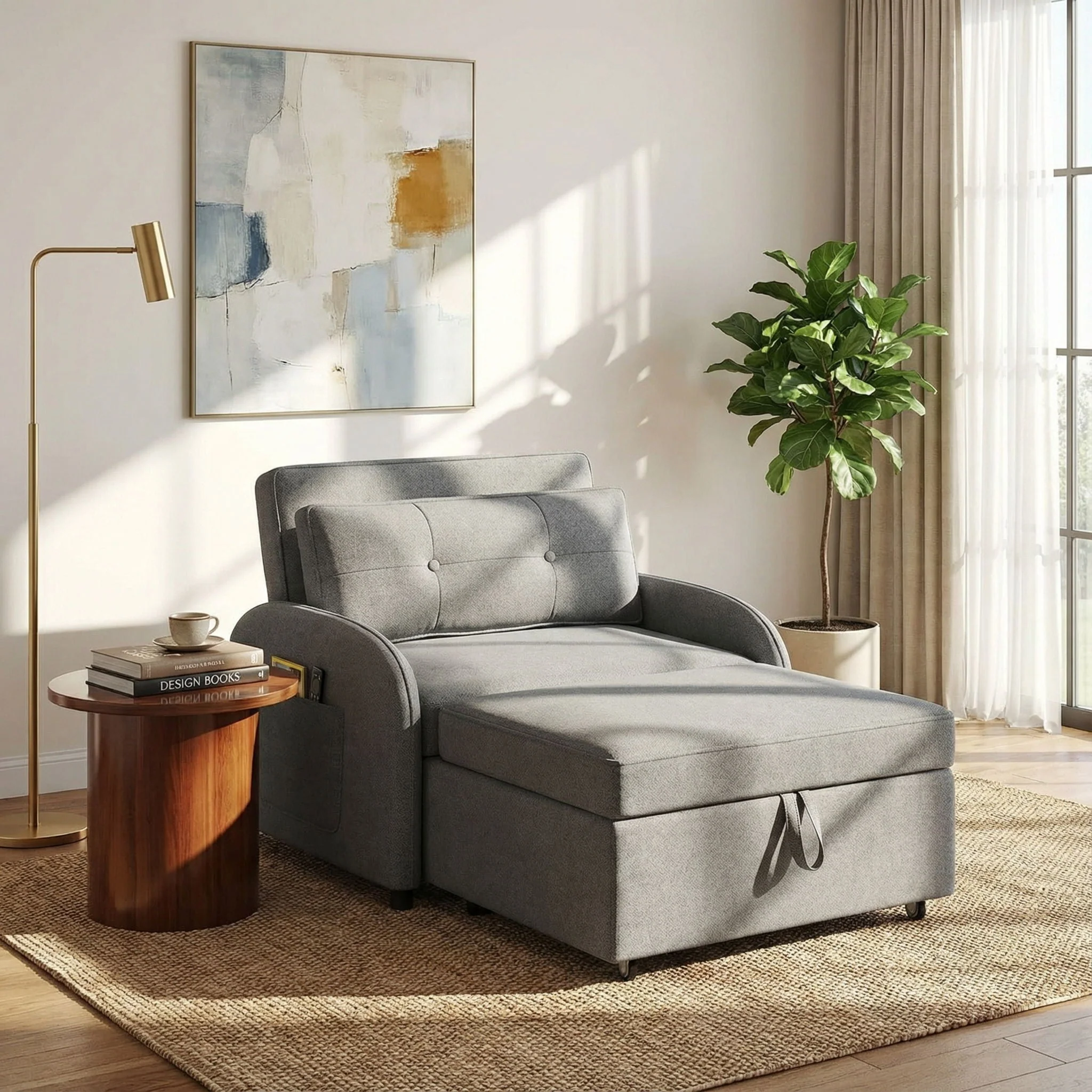3 In 1 Convertible Sleeper Sofa Bed for Living Room - Image 6