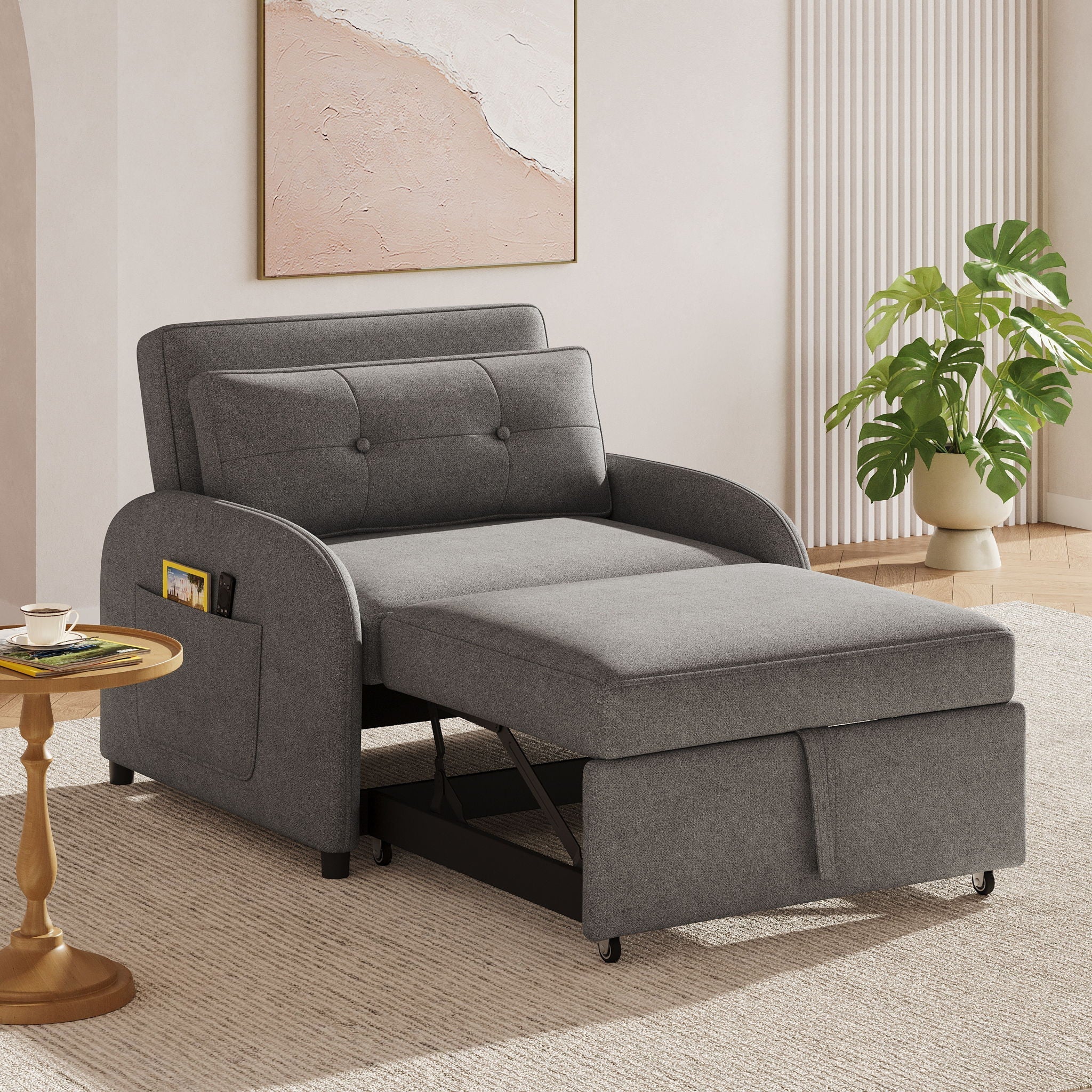 3 In 1 Convertible Sleeper Sofa Bed for Living Room - Image 7