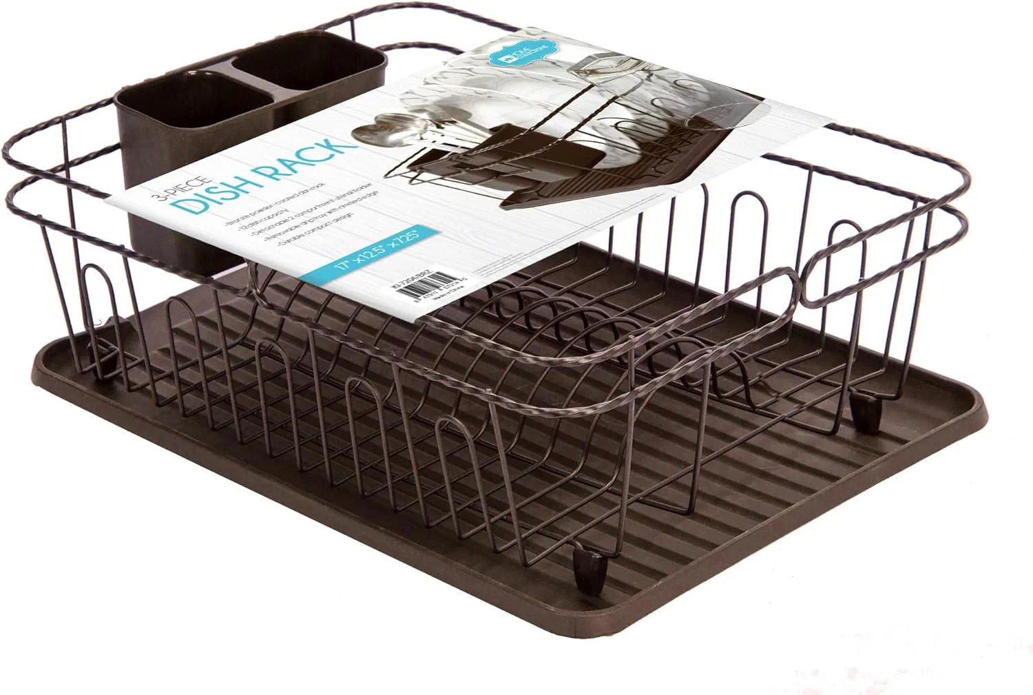 3-in-1 Dish Drying Rack, Countertop or Over Sink Design - Image 4