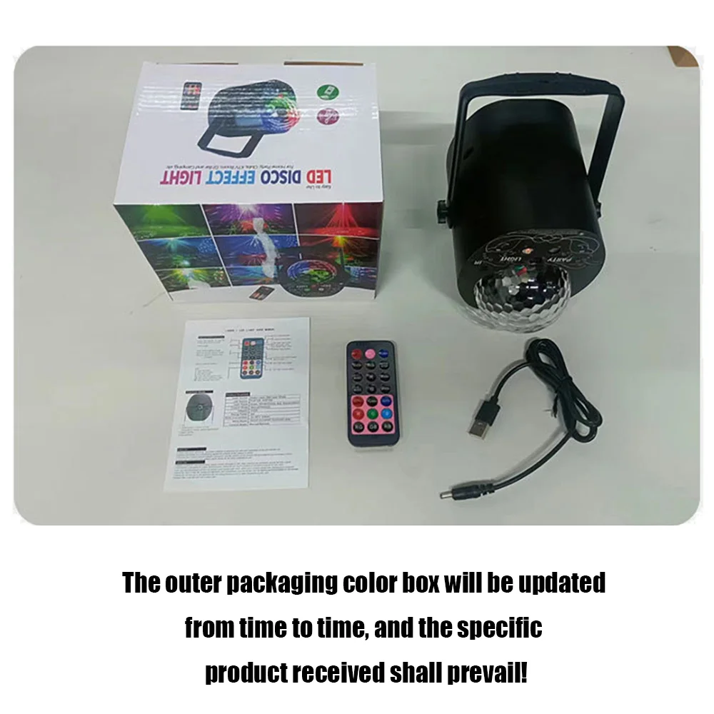 3-in-1 DJ Disco Party Light Sound Activated Strobe Pattern Projector Lamp - Image 7