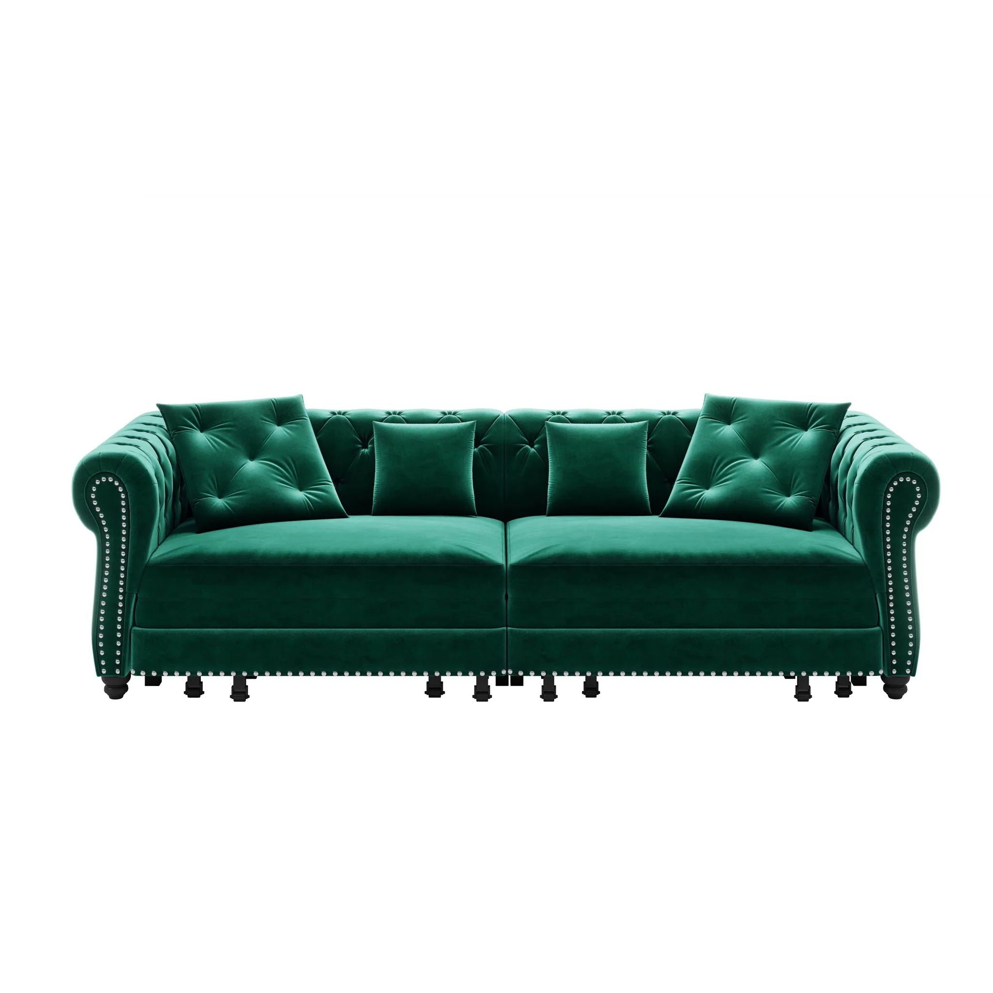 3 In 1 Pull Out Sofa Bed With Movable Ottoman - Image 18