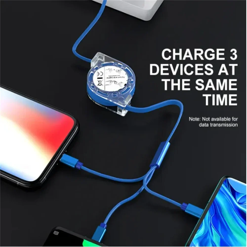 3-in-1 USB Cable – Fast Charging iPhone, Type-C & Micro USB for Android Devices - Image 5