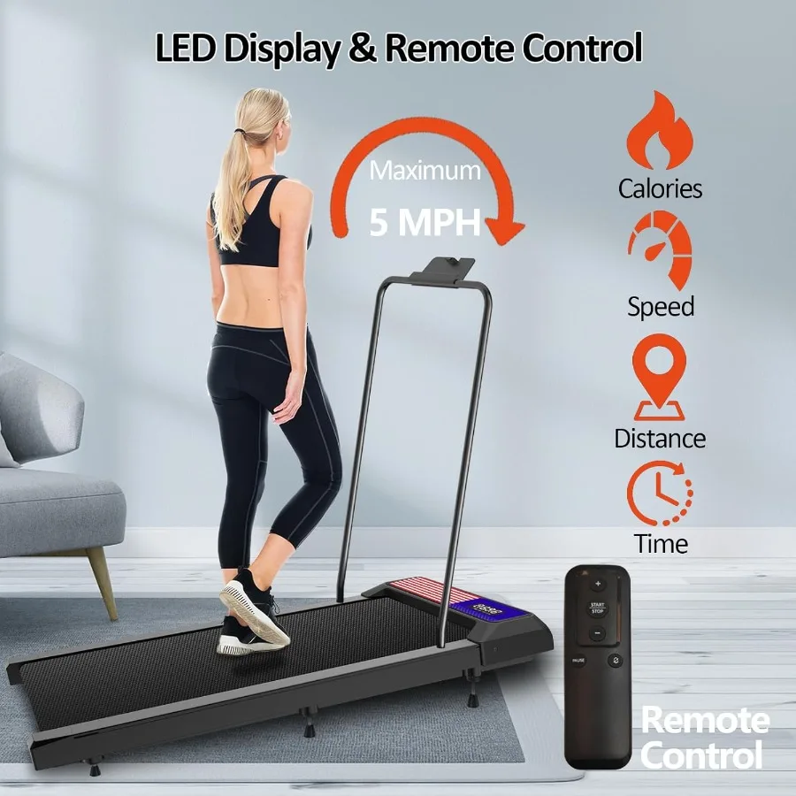 3-in-1 Walking Pad Treadmill 2.5HP with Incline & Handle Bar Compact Home Use - Image 6