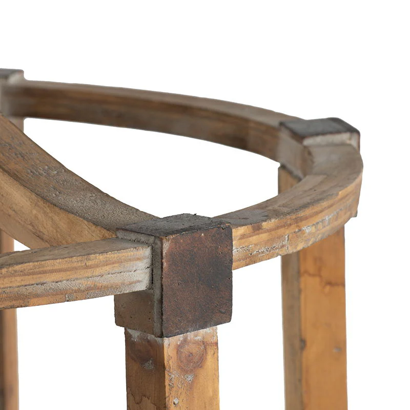 3 Light Wood Drum Chandelier - Image 7