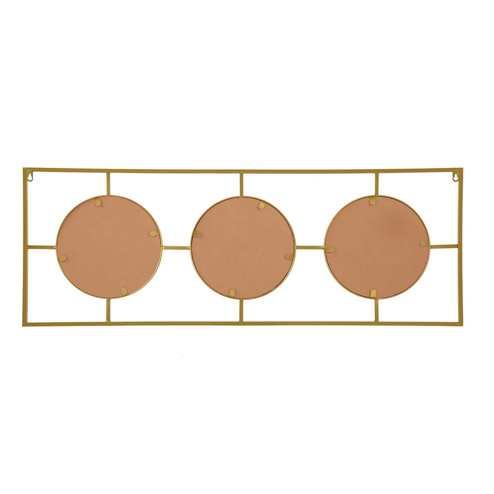 3 Mirror Piece Wall Mirror in Rectangular Frame - Image 8