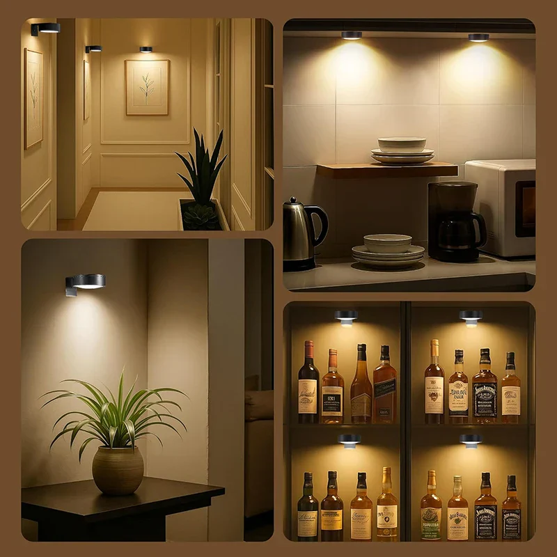3 Pack Magnetic Picture Lights with Remote Dimmable Battery Art Wall Lights - Image 4
