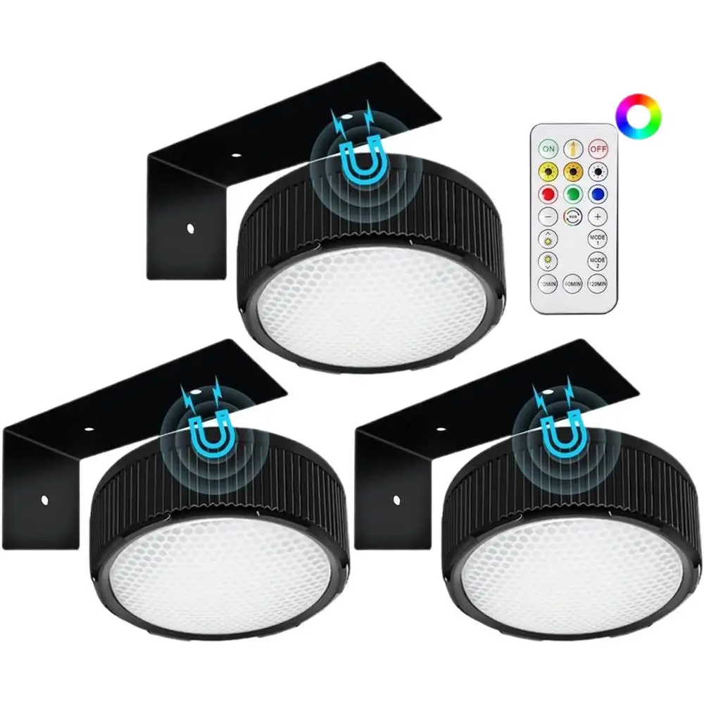 3 Pack Remote Control Picture Lights Battery Powered Dimmable Art Display Lamps - Image 8