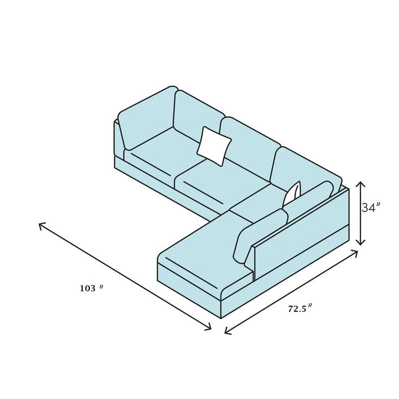 3 Pc Sectional Sofa Set Brown Faux Leather Left-Facing Chaise - Image 8