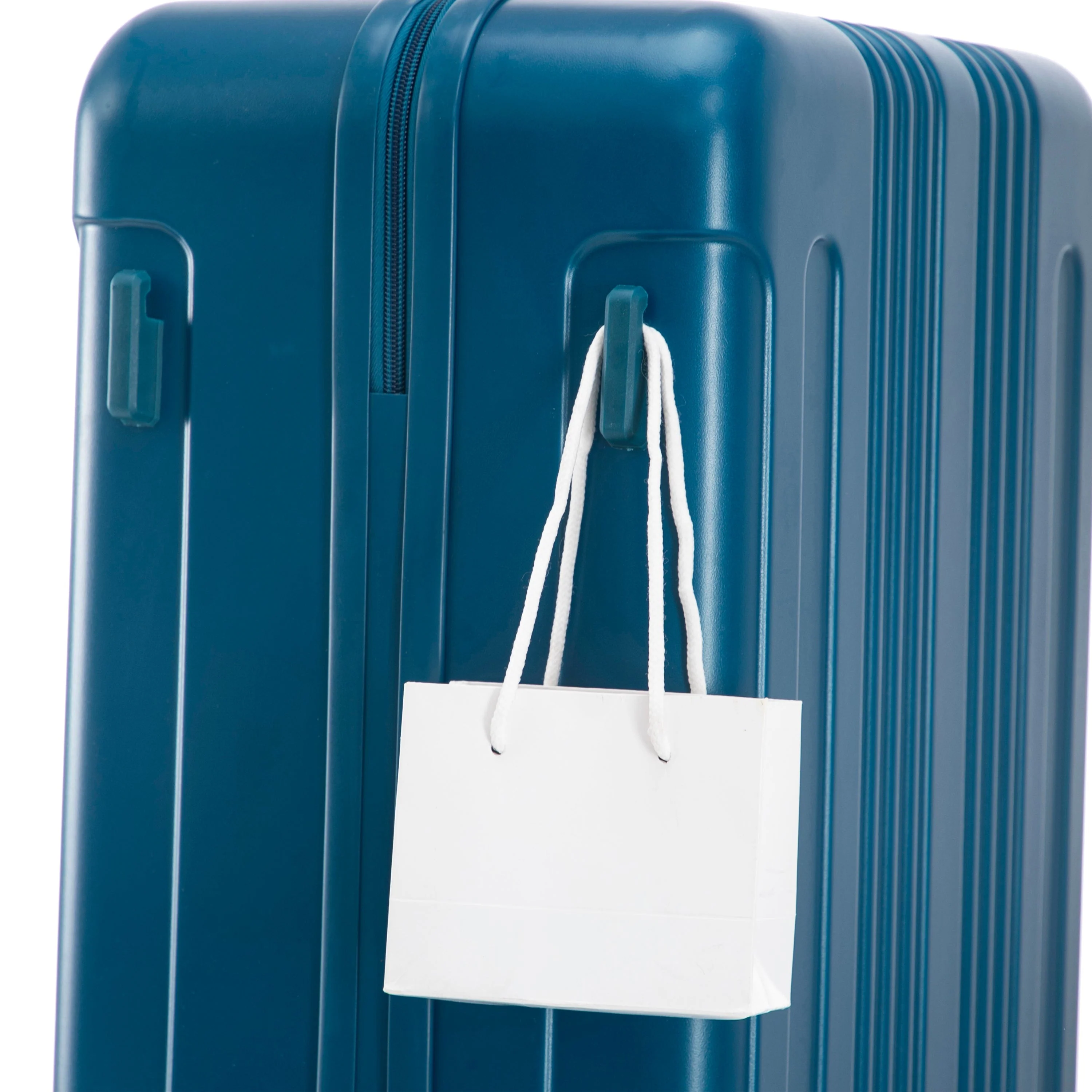 3-Piece ABS Spinner Wheel Luggage Set 20"/24"/28" Dark Blue - Image 16