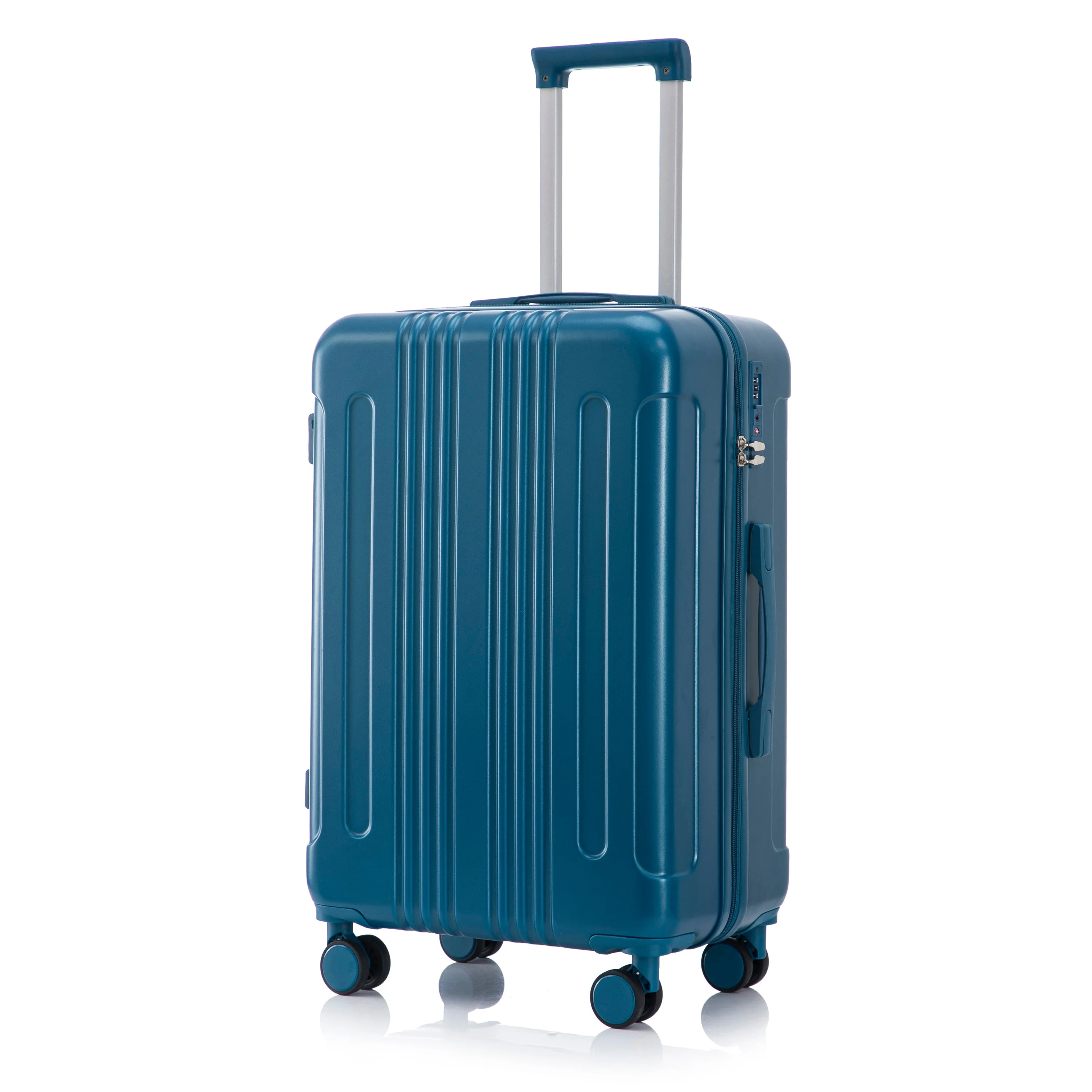 3-Piece ABS Spinner Wheel Luggage Set 20"/24"/28" Dark Blue - Image 24