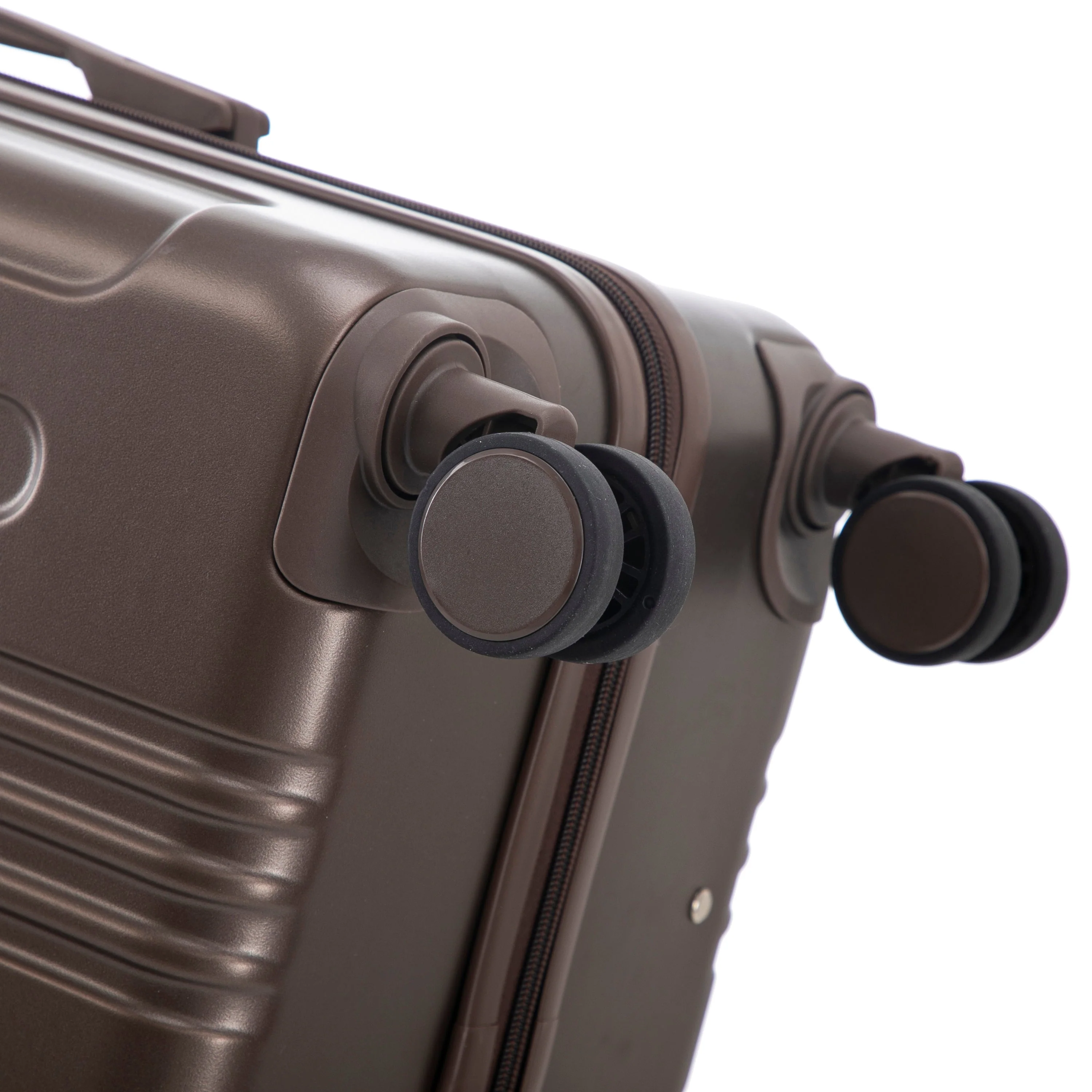 3 Piece ABS Spinner Wheel Luggage Set (Brown) - Image 18