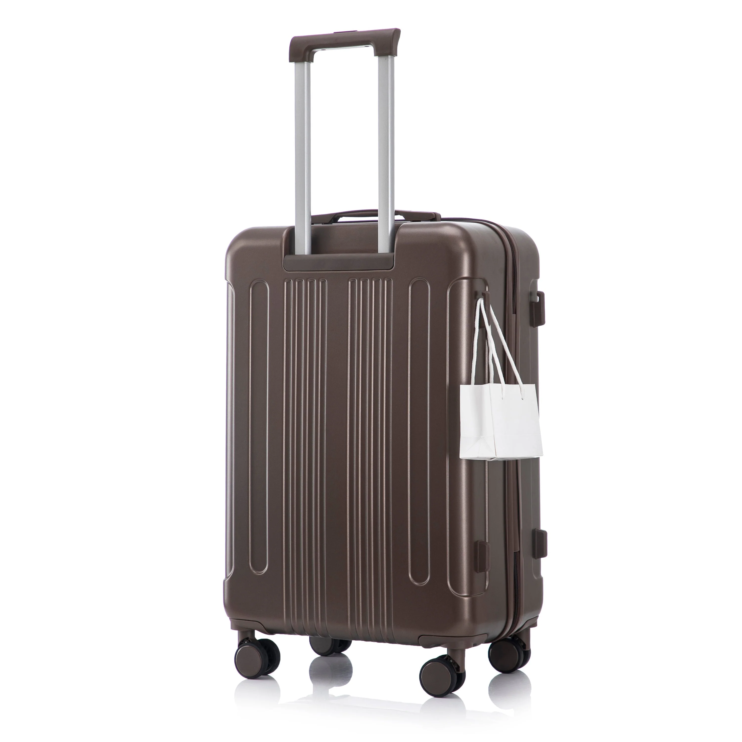 3 Piece ABS Spinner Wheel Luggage Set (Brown) - Image 24