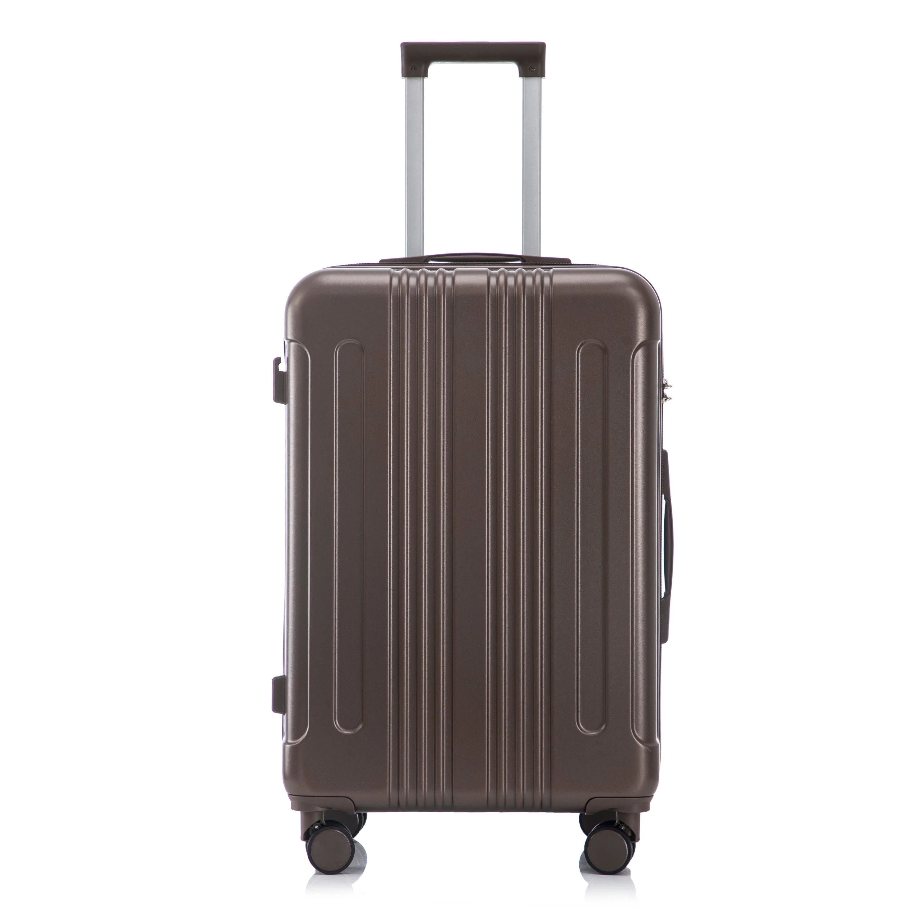 3 Piece ABS Spinner Wheel Luggage Set (Brown) - Image 25