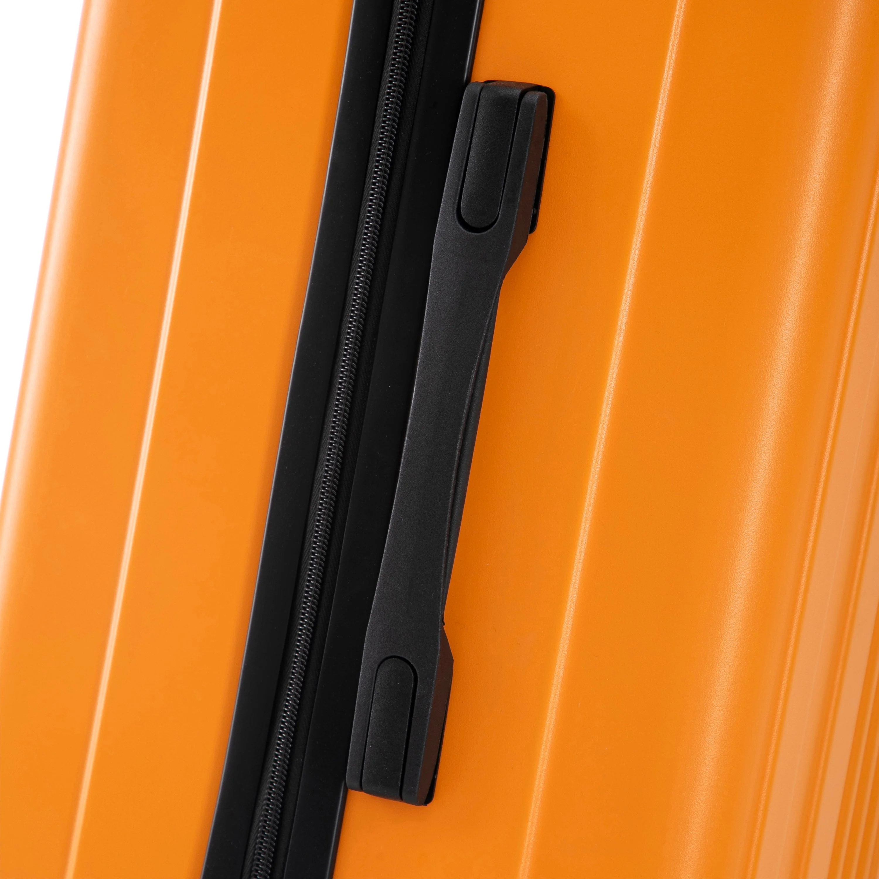 3-Piece ABS Spinner Wheel Luggage Set in Black and Orange - Image 17