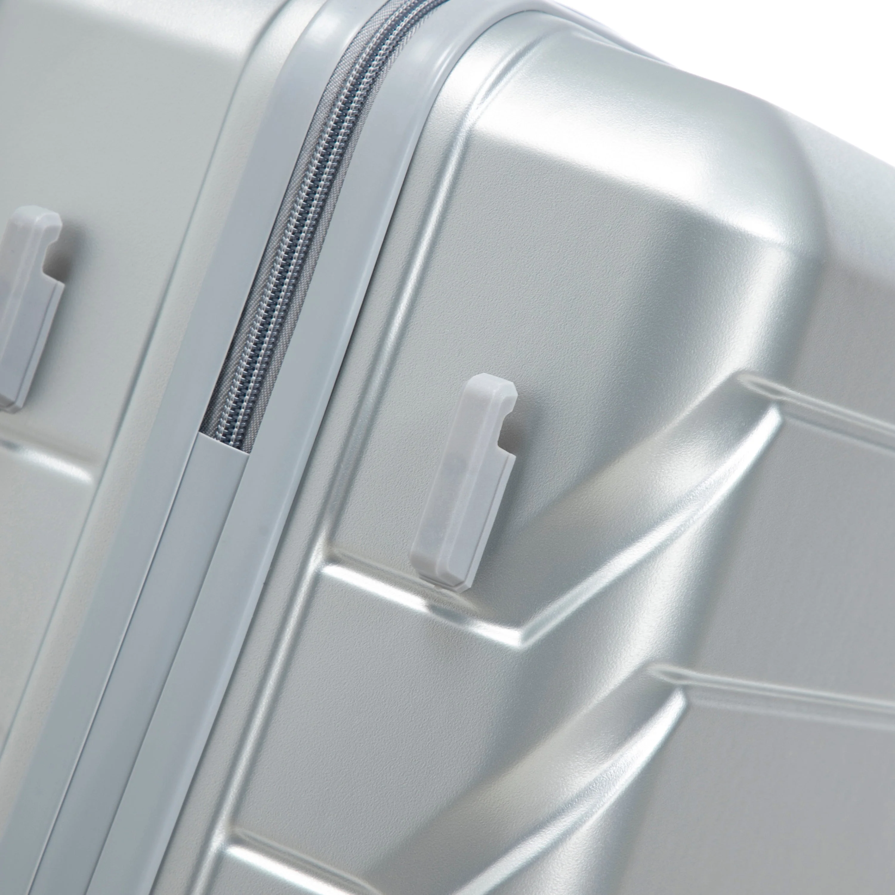 3-Piece ABS Spinner Wheel Luggage Set with Combination Lock - Silver - Image 15