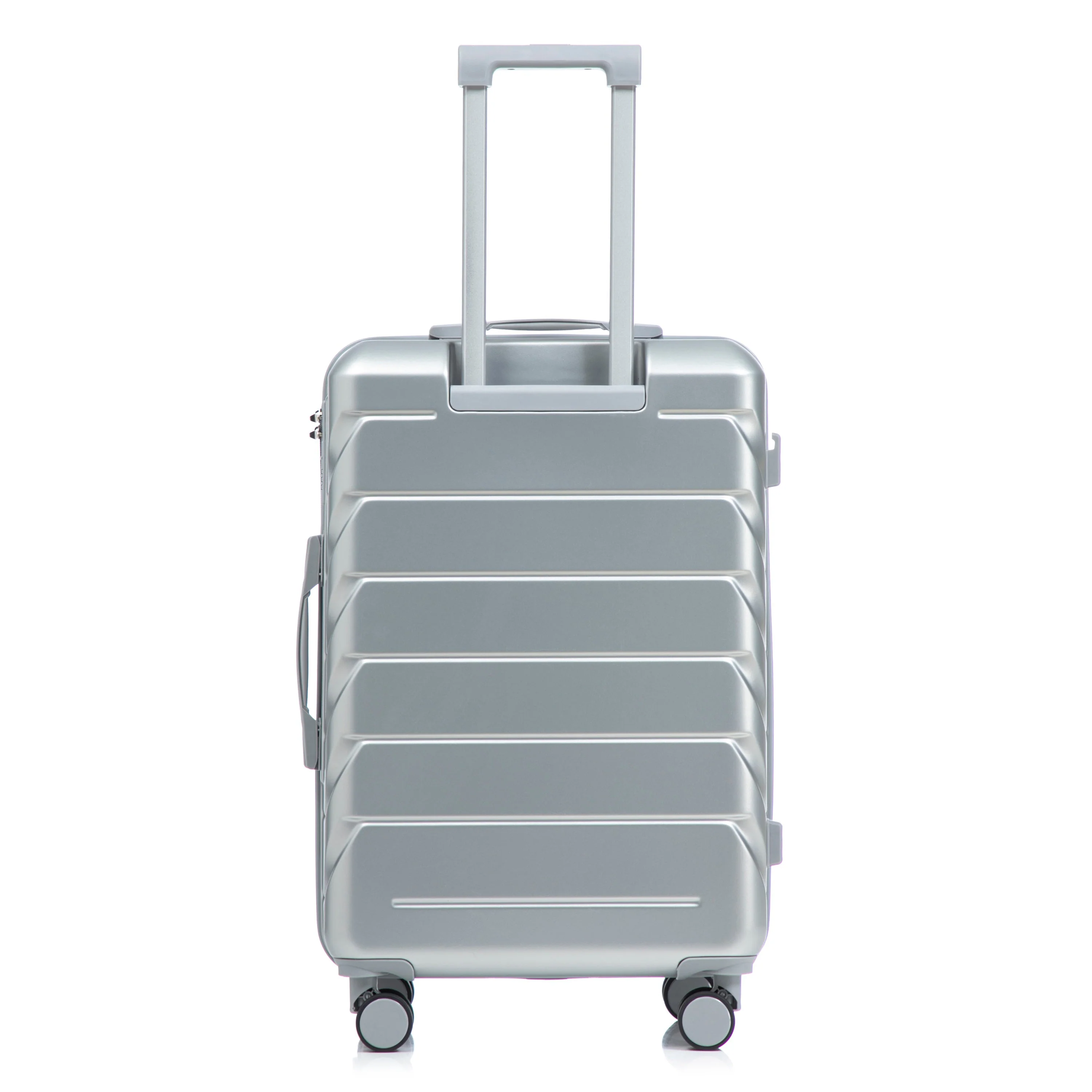 3-Piece ABS Spinner Wheel Luggage Set with Combination Lock - Silver - Image 24