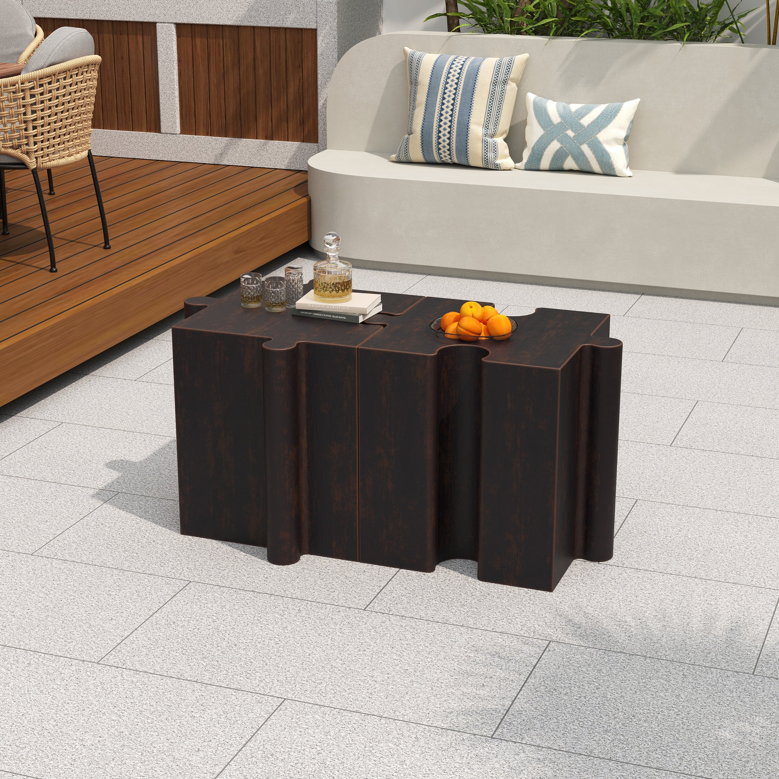 3-Piece Artistic Puzzle Table Set - Image 10