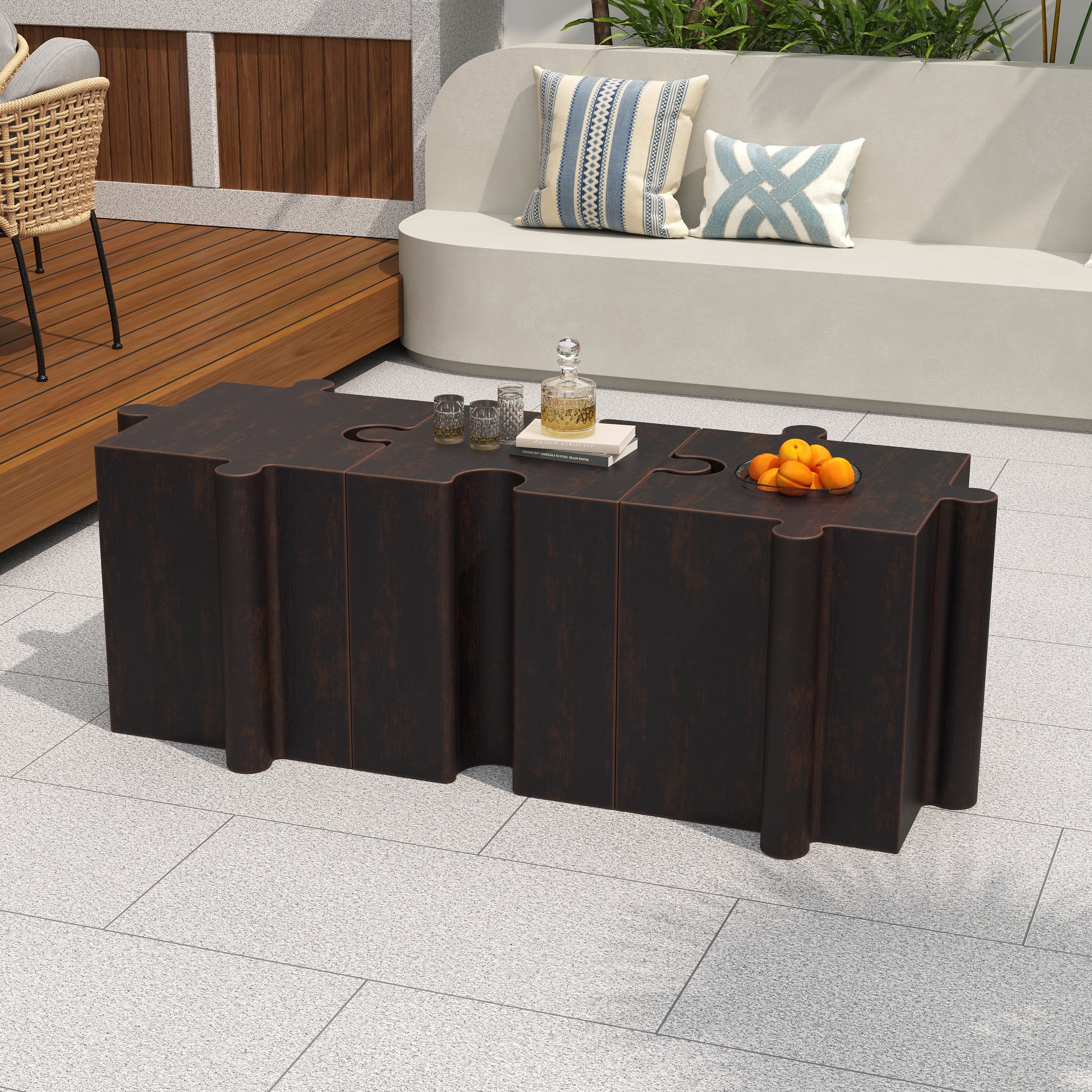 3-Piece Artistic Puzzle Table Set - Image 11