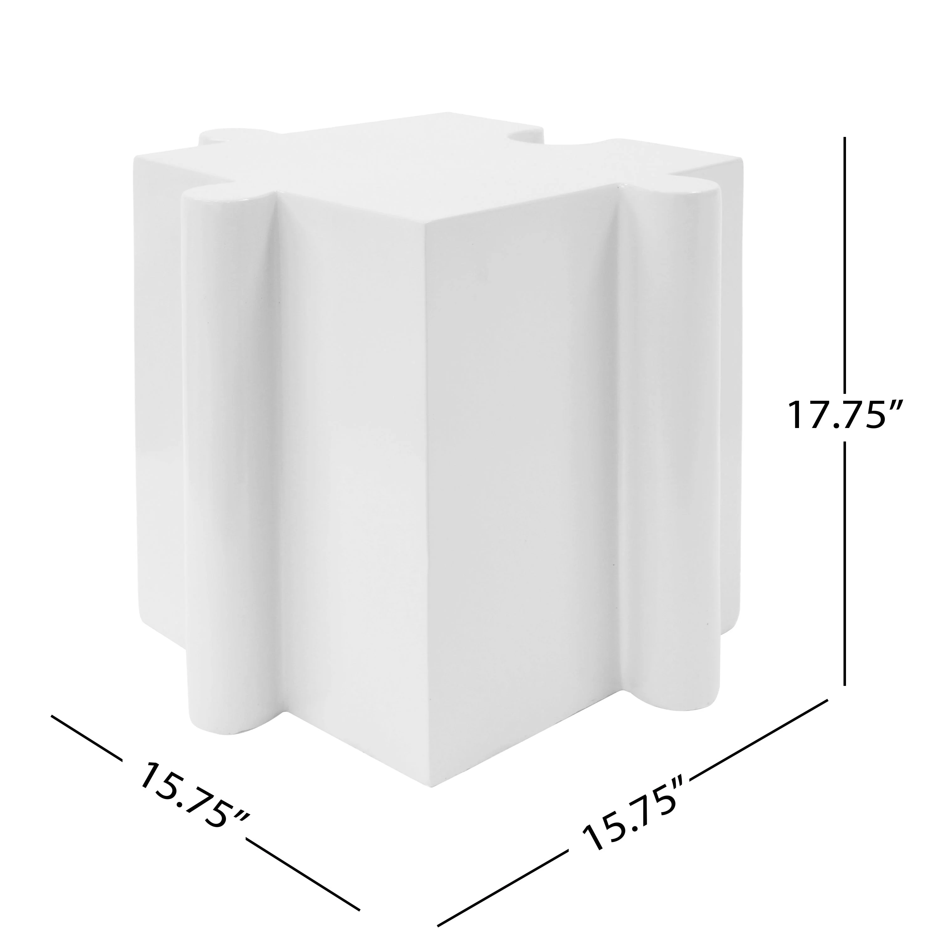 3-Piece Artistic Puzzle Table Set, Modular MGO Side Tables - Image 3