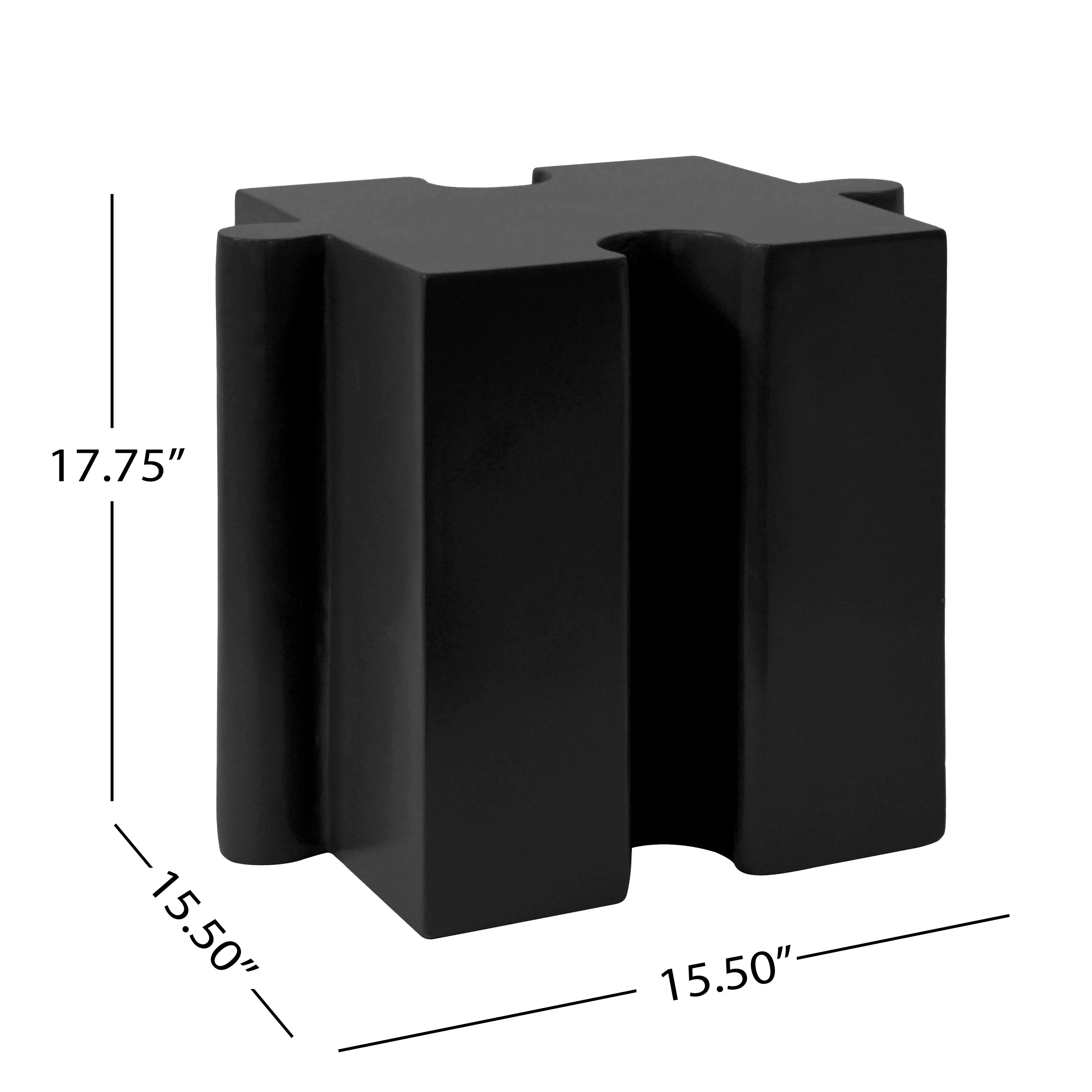 3-Piece Artistic Puzzle Table Set, Modular MGO Side Tables - Image 4