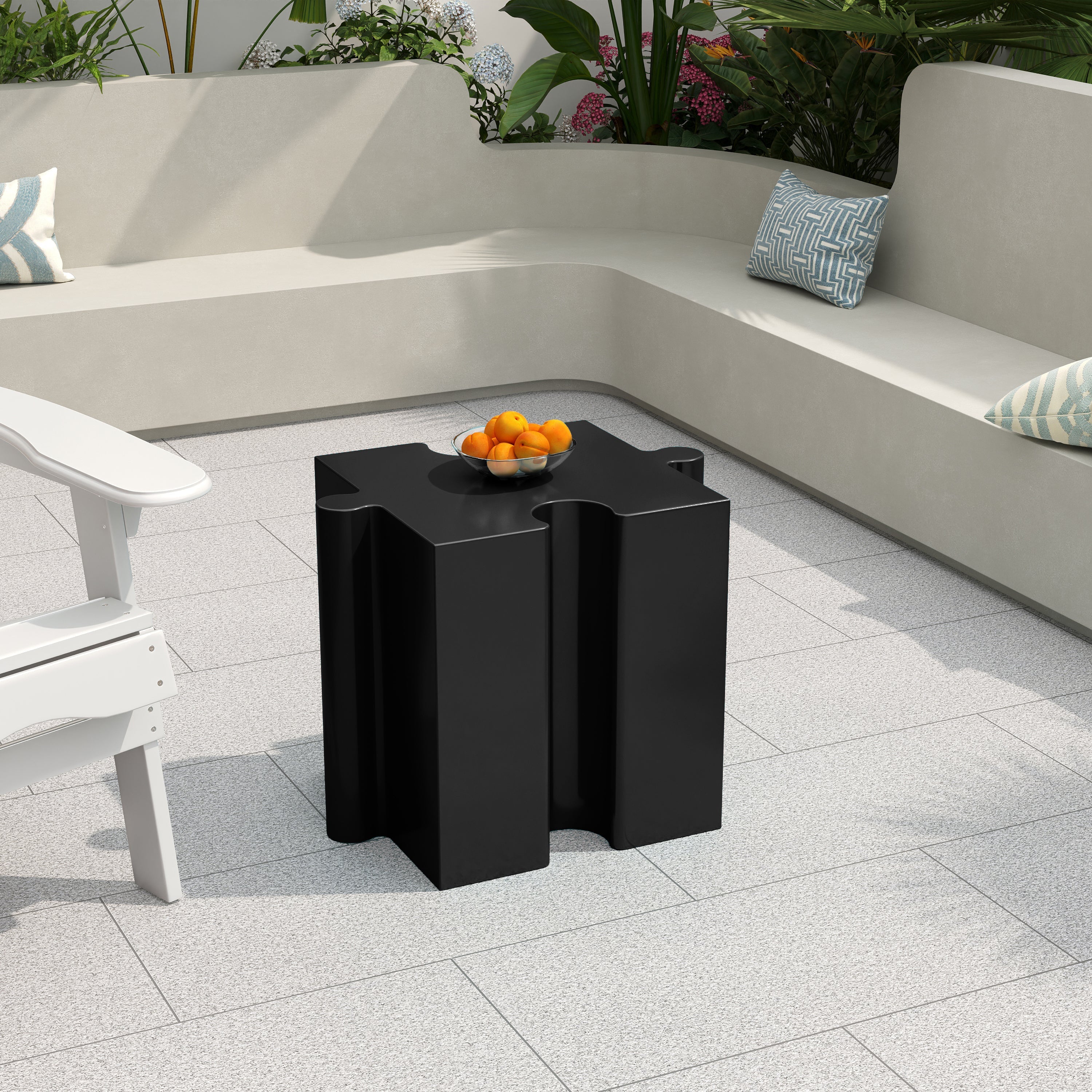3-Piece Artistic Puzzle Table Set, Modular MGO Side Tables - Image 7