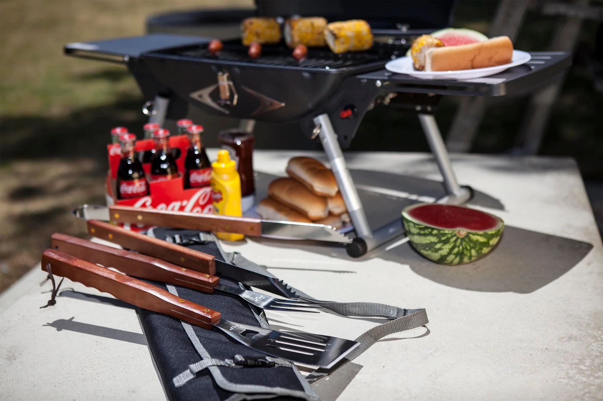3-Piece BBQ Tote & Grill Set - Image 4