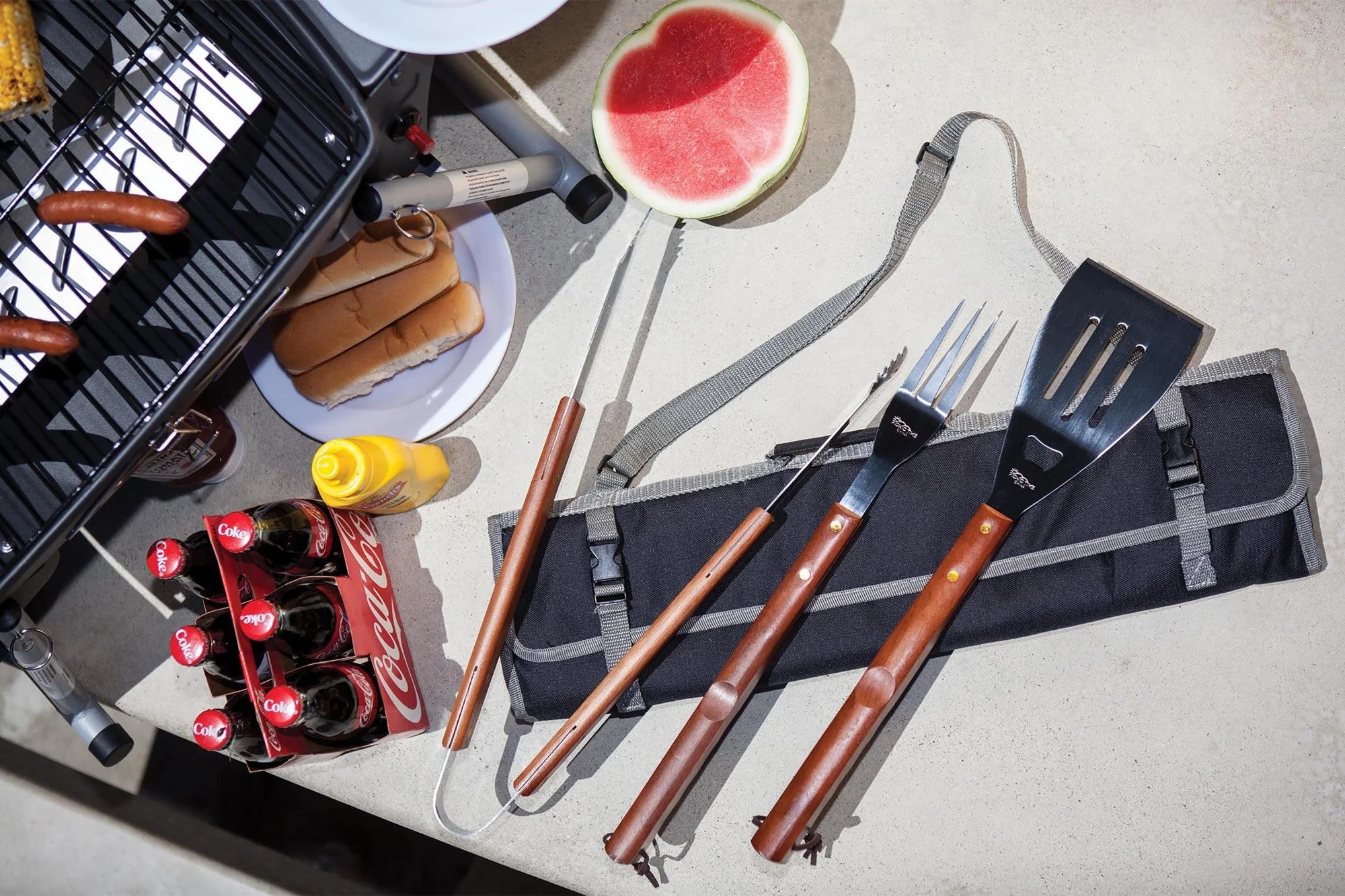 3-Piece BBQ Tote & Grill Set - Image 7
