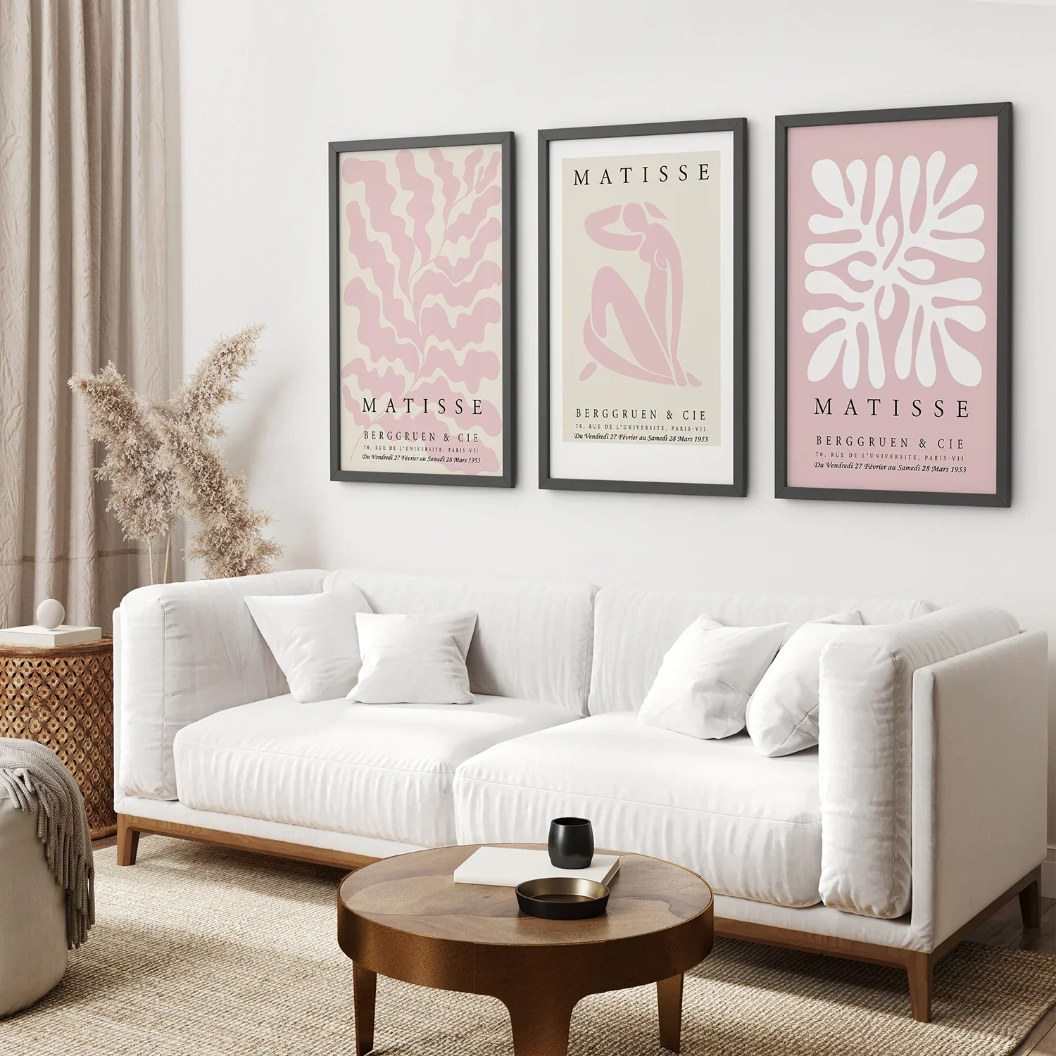 3 Piece Blush Pink Matisse Wall Art Set - Image 5