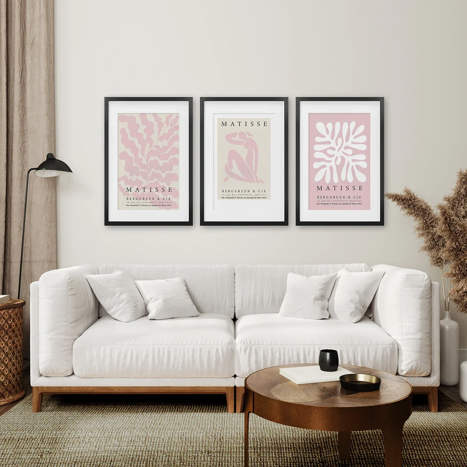 3 Piece Blush Pink Matisse Wall Art Set - Image 6