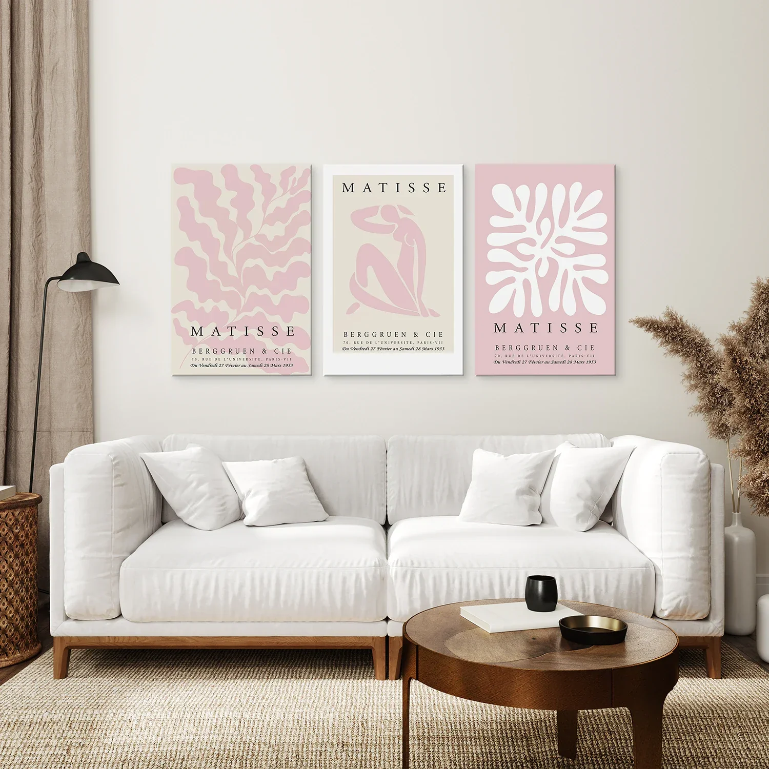 3 Piece Blush Pink Matisse Wall Art Set - Image 7