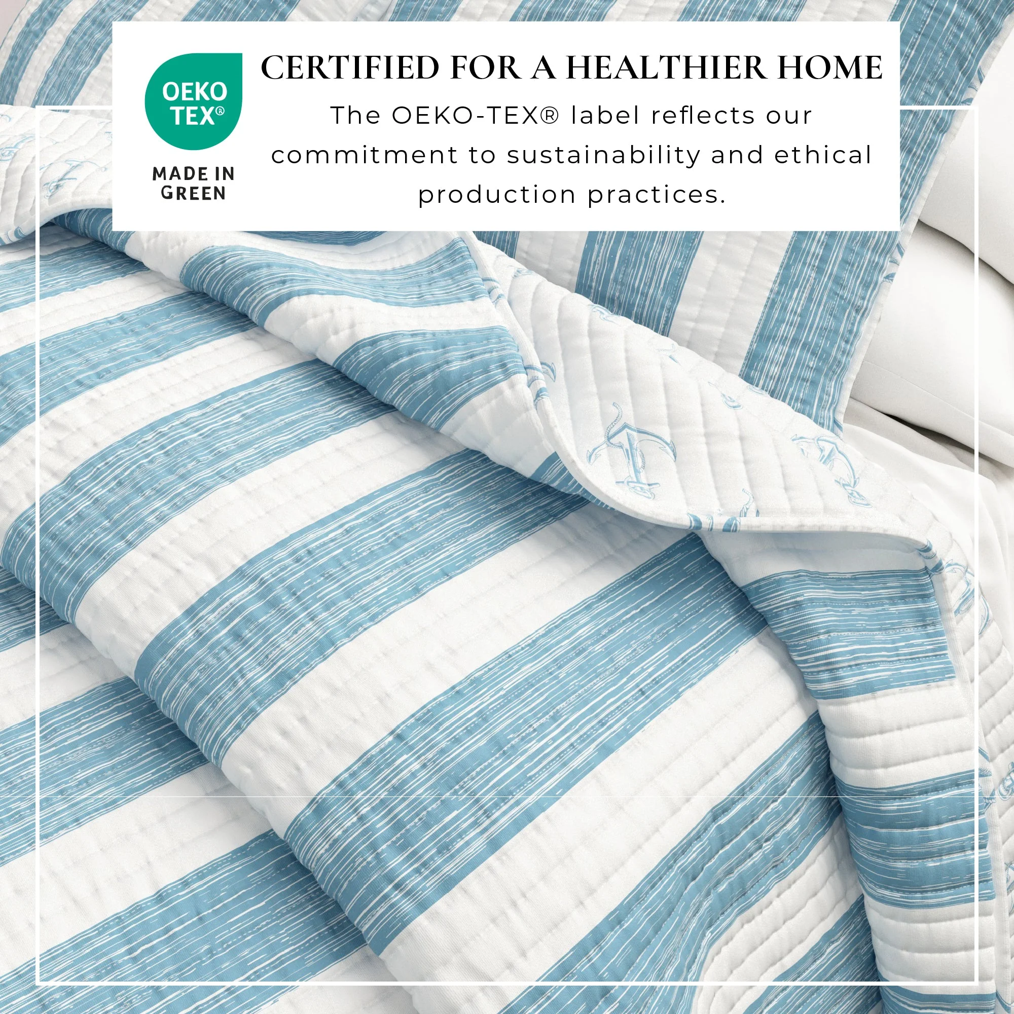 3-Piece Coastal Quilt Set - Casco Bay Collection - Image 3