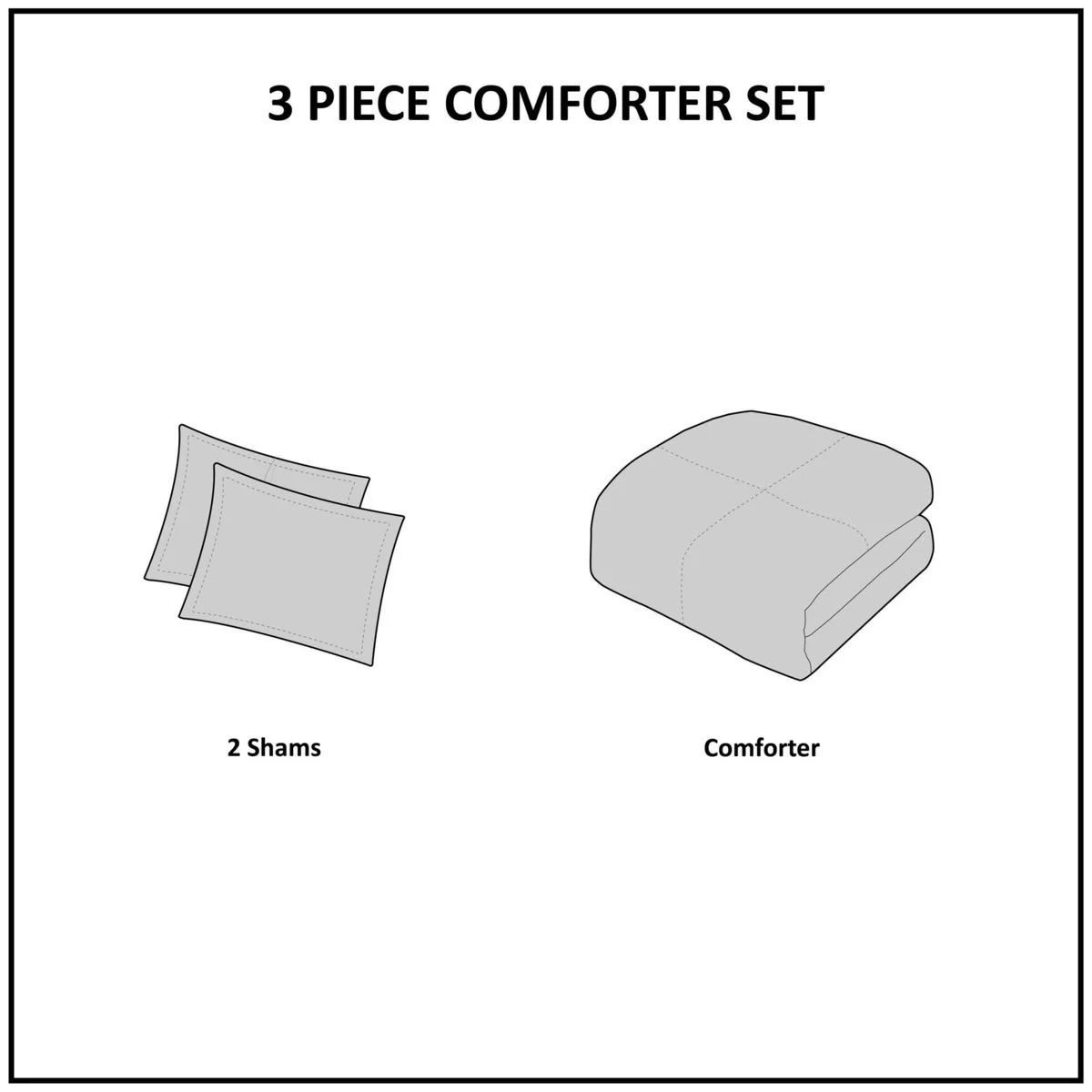 3 Piece Cotton Jacquard Comforter Set Aqua Full/Queen - Image 12