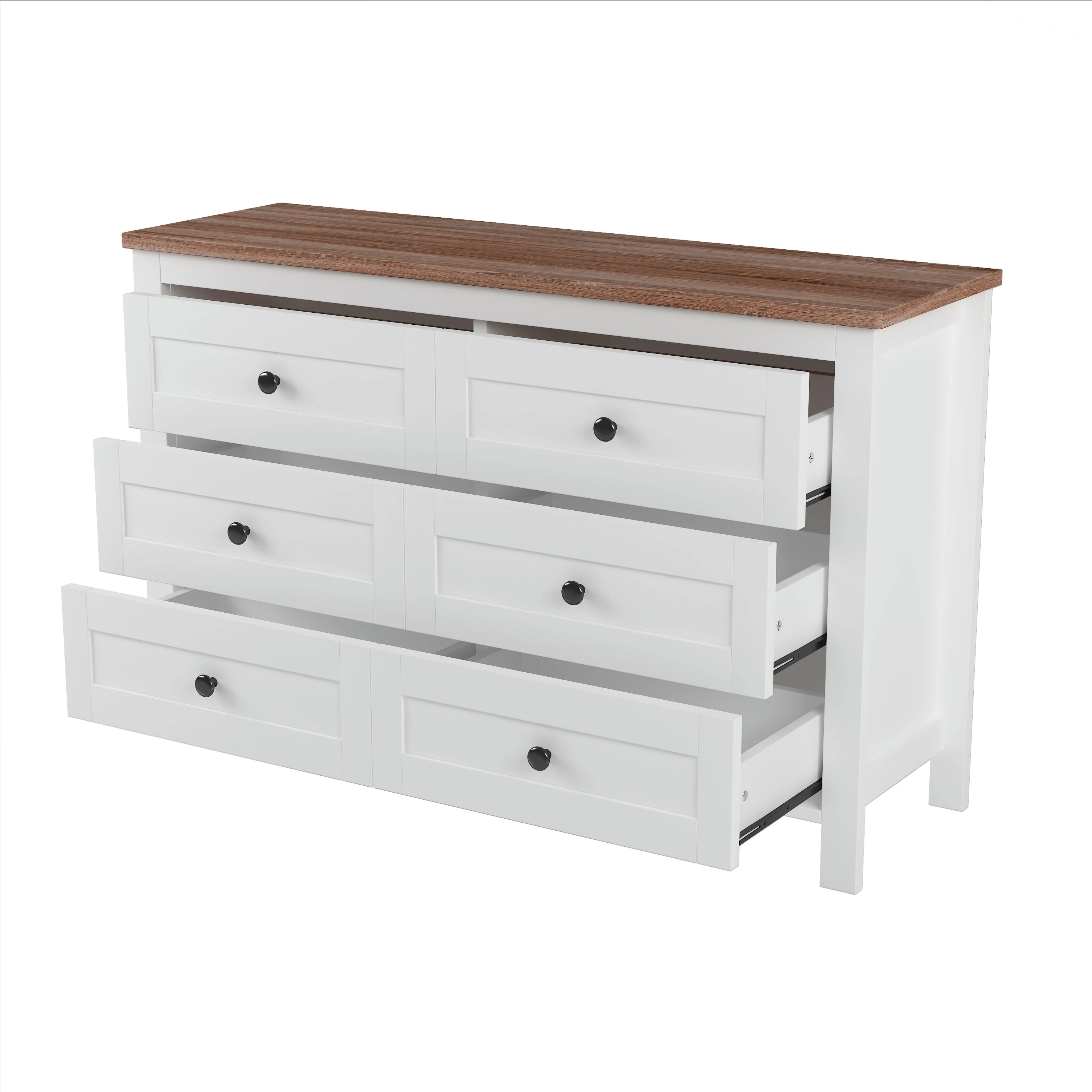 3-Piece Full Size Farmhouse Platform Bed Set with Storage - Image 10