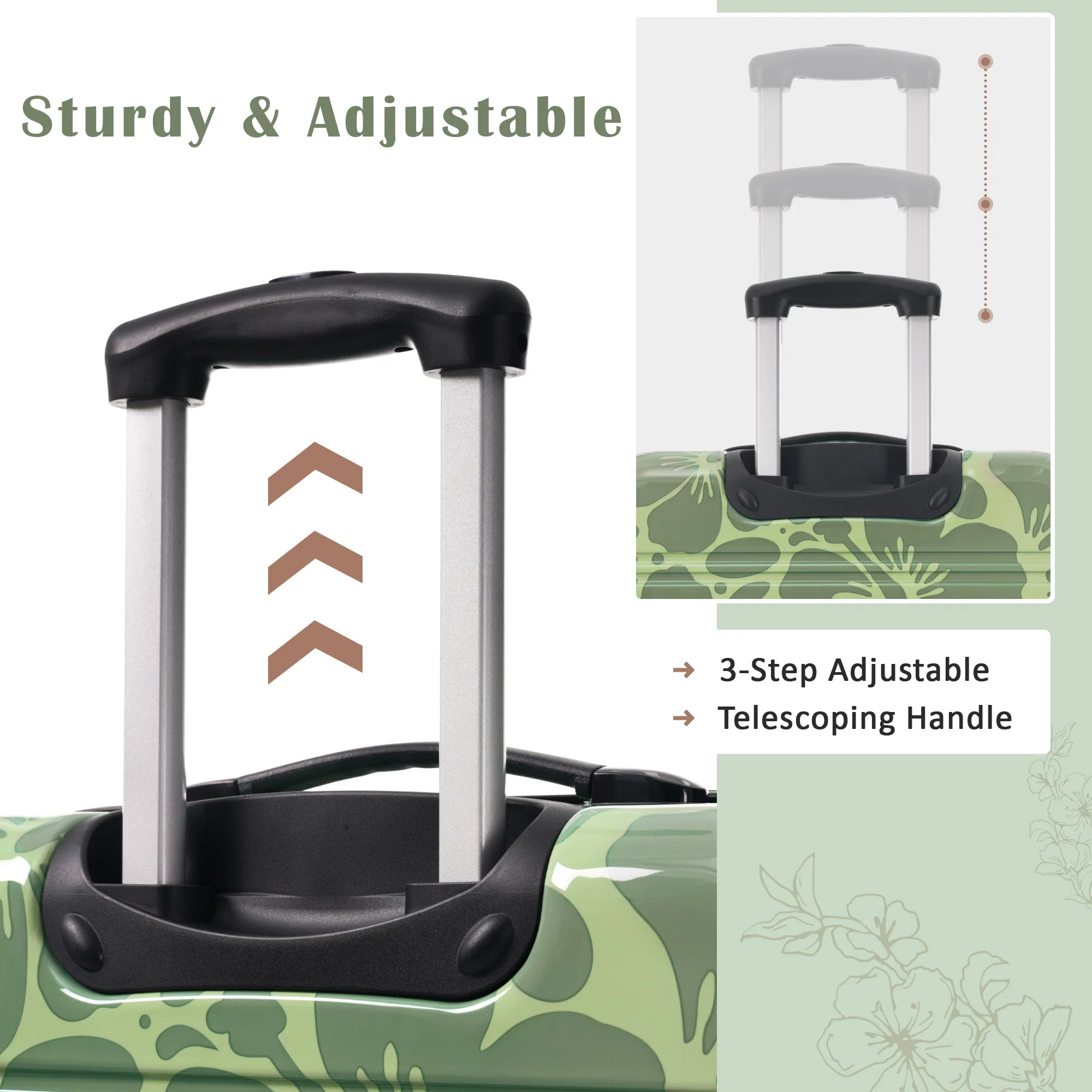 3-Piece Hard Shell Luggage Set – 20" 24" 28" by GigaTech - Image 5