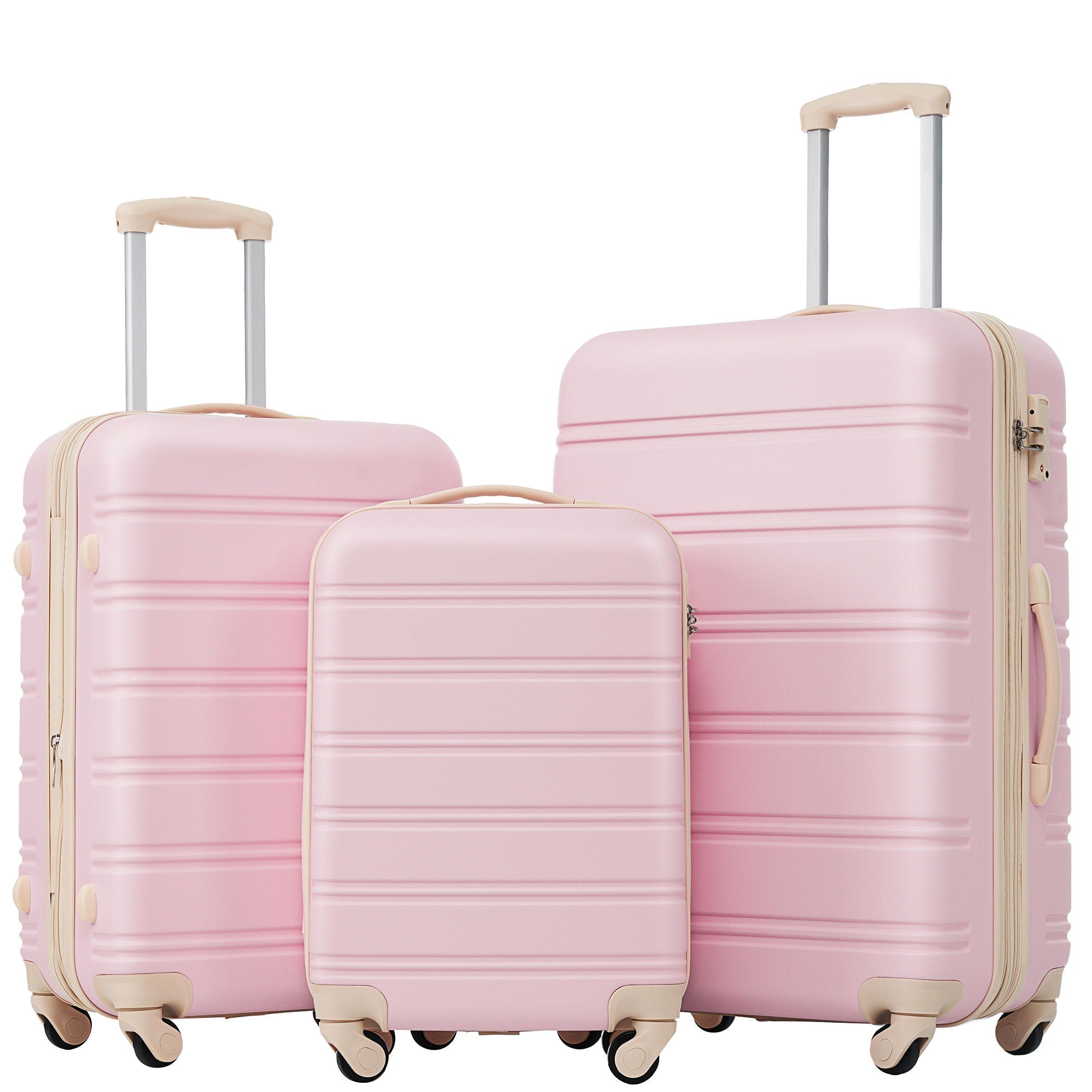 3 Piece Luggage Set Hardside Spinner Suitcase with TSA Lock - Image 12