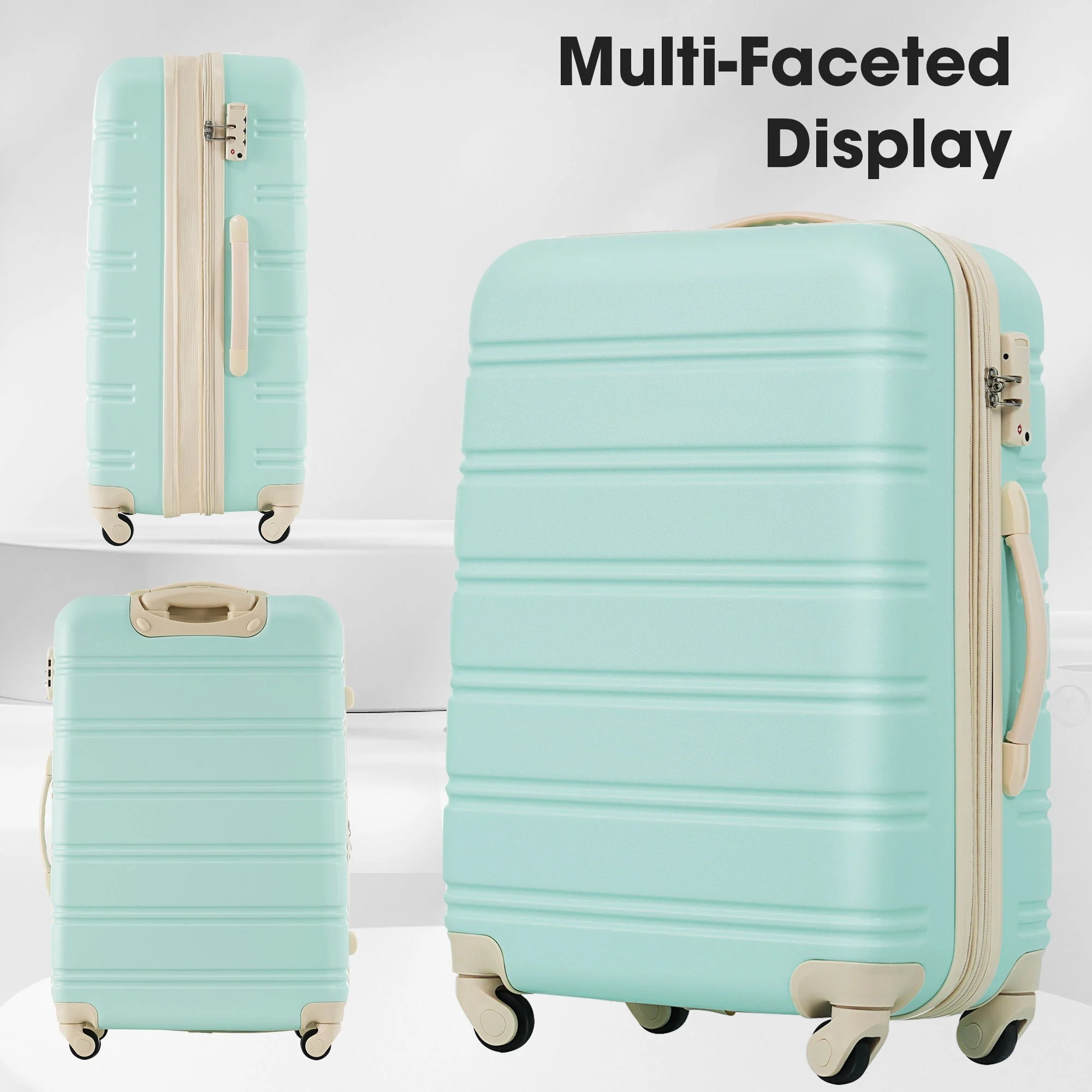 3 Piece Luggage Set Hardside Spinner Suitcase with TSA Lock - Image 15