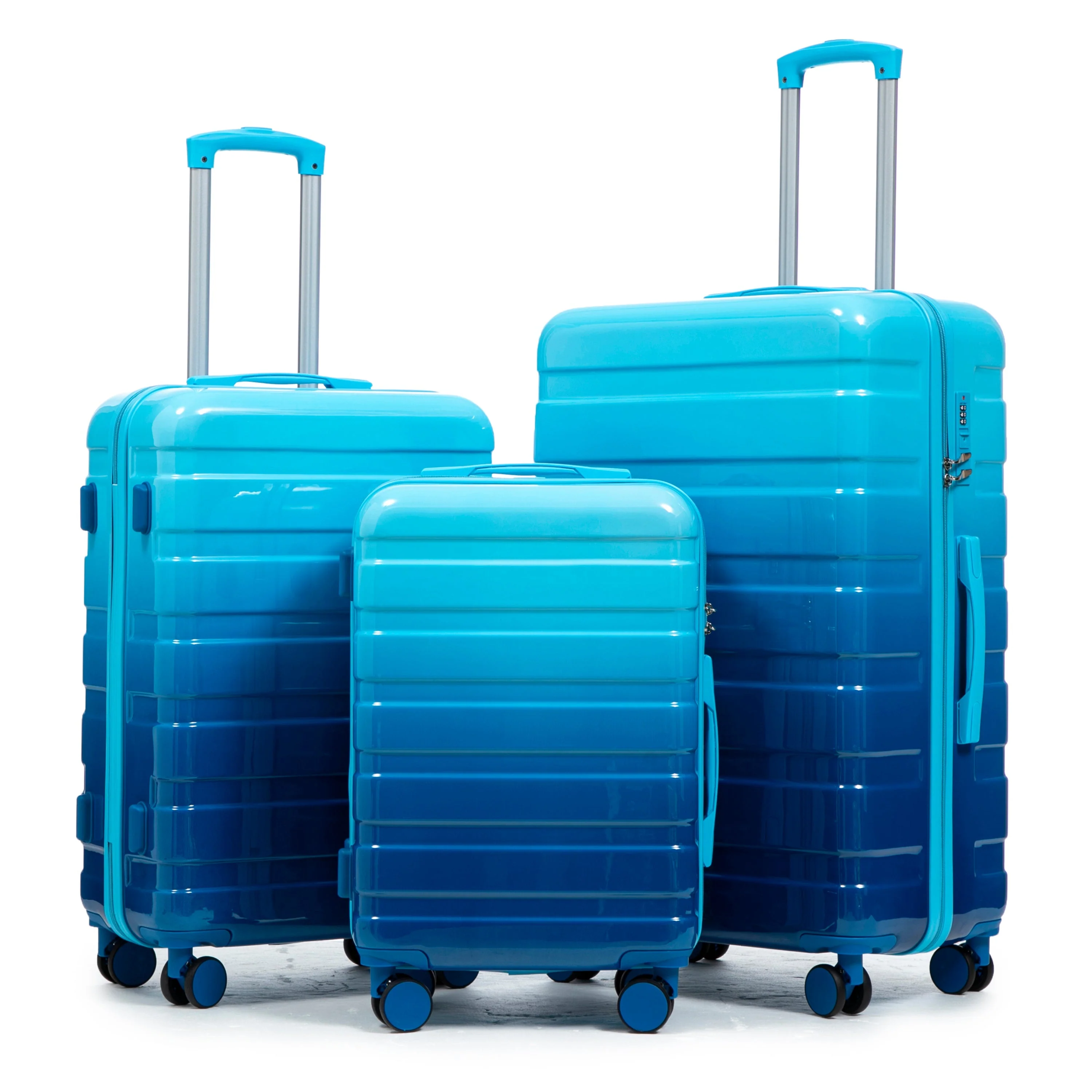 3-Piece PC Spinner Wheel Luggage Set with Gradient Color - Image 20