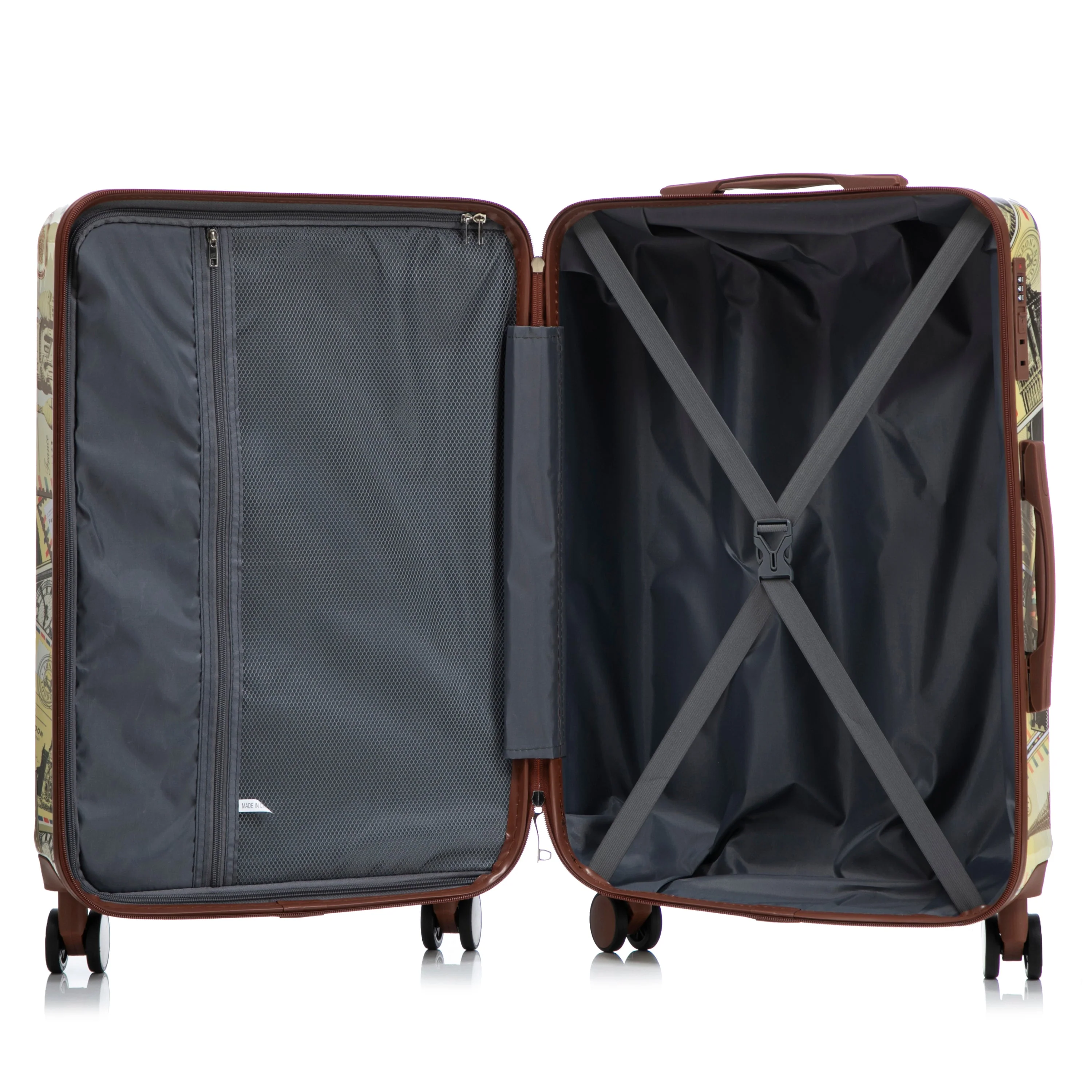3-Piece PC Spinner Wheel Luggage Set with Printed Pattern - Image 18