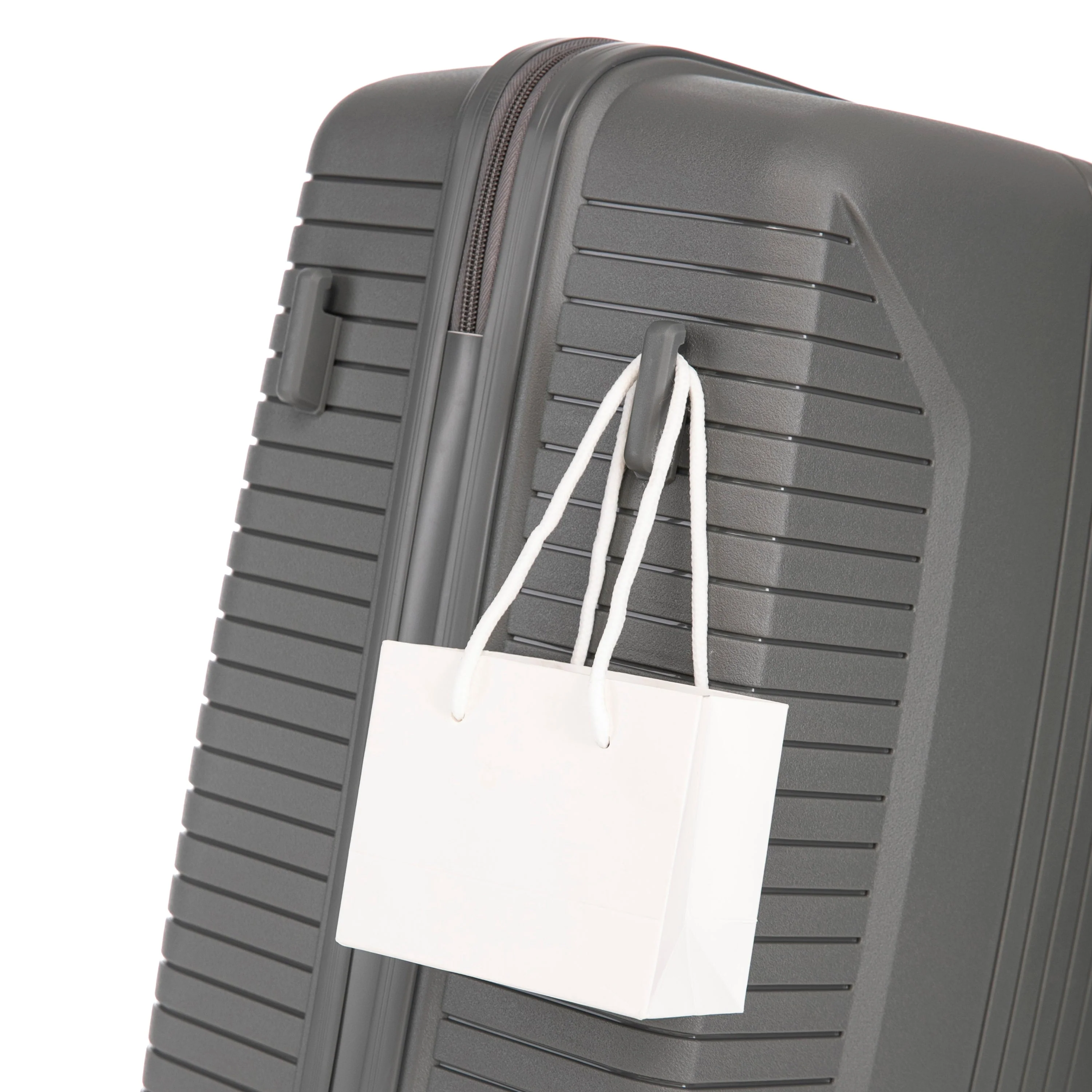3-Piece PP Spinner Wheel Luggage Set 20'/24'/28' Silver Grey - Image 15