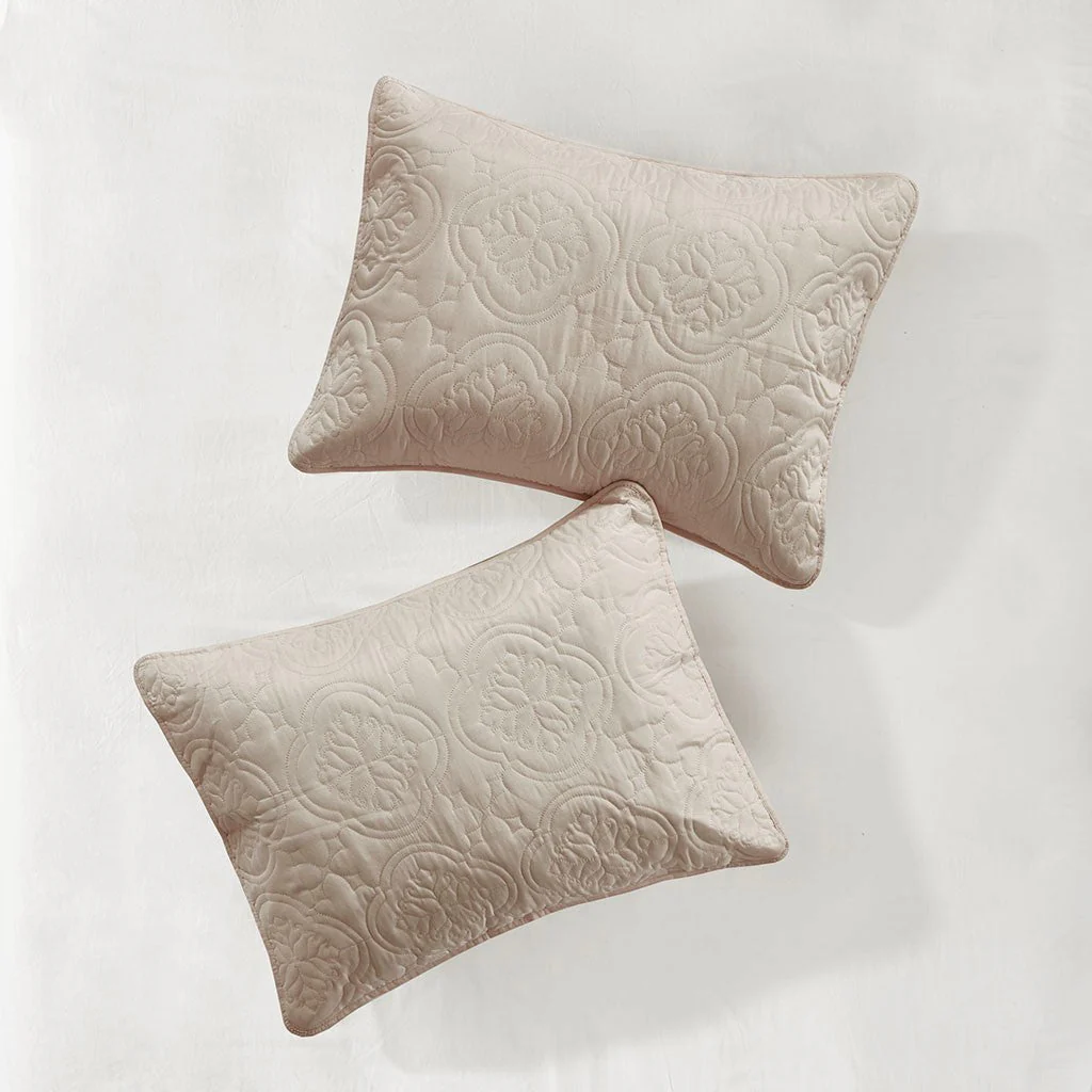 3 Piece Reversible Bedspread Set Khaki Full/Queen - Image 8