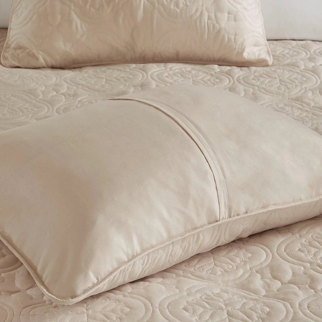3 Piece Reversible Bedspread Set Khaki King/Cal King - Image 10