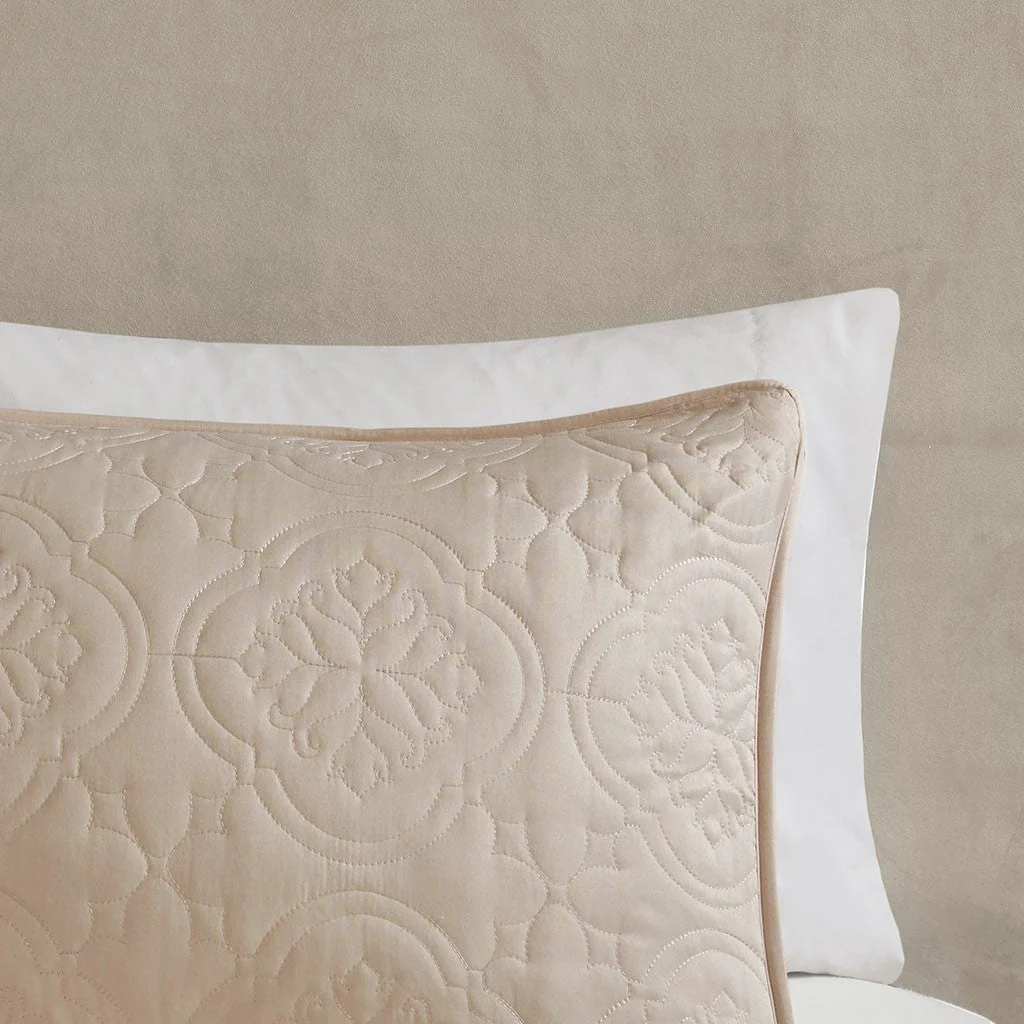 3 Piece Reversible Bedspread Set Khaki King/Cal King - Image 3