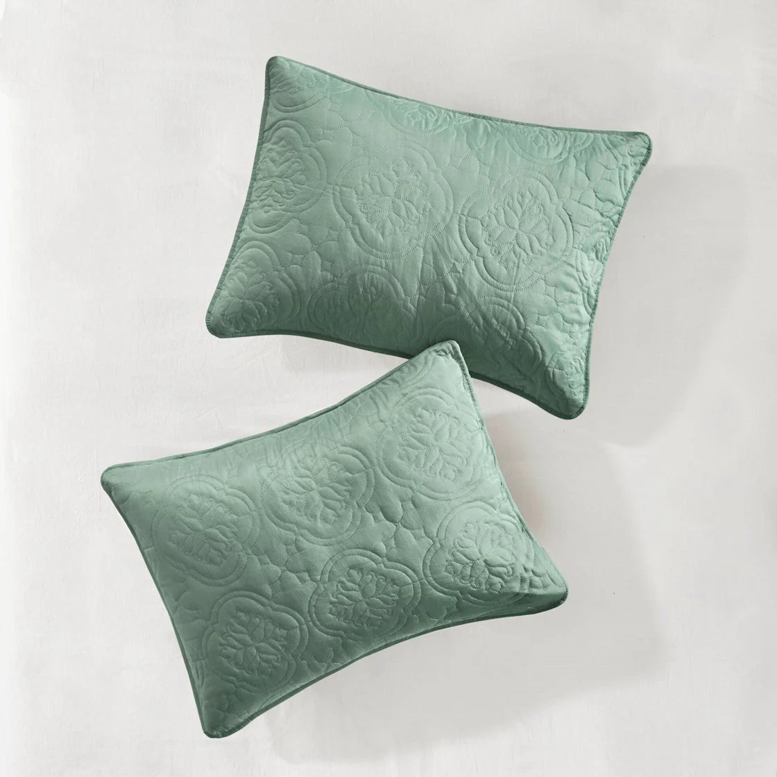3 Piece Reversible Bedspread Set Seafoam Full/Queen - Image 6
