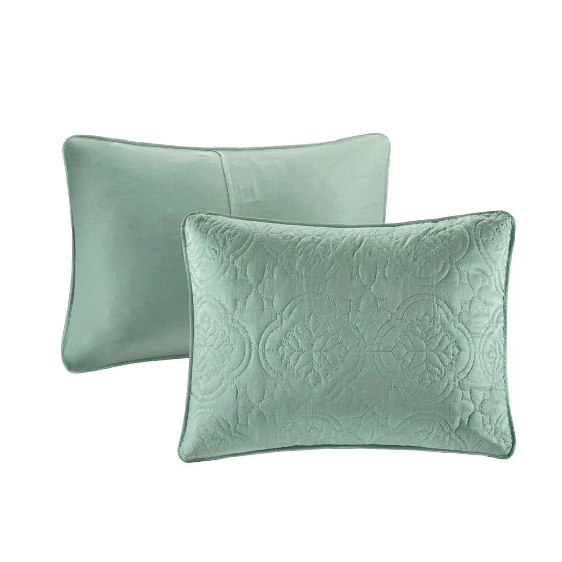3 Piece Reversible Bedspread Set Seafoam Full/Queen - Image 8