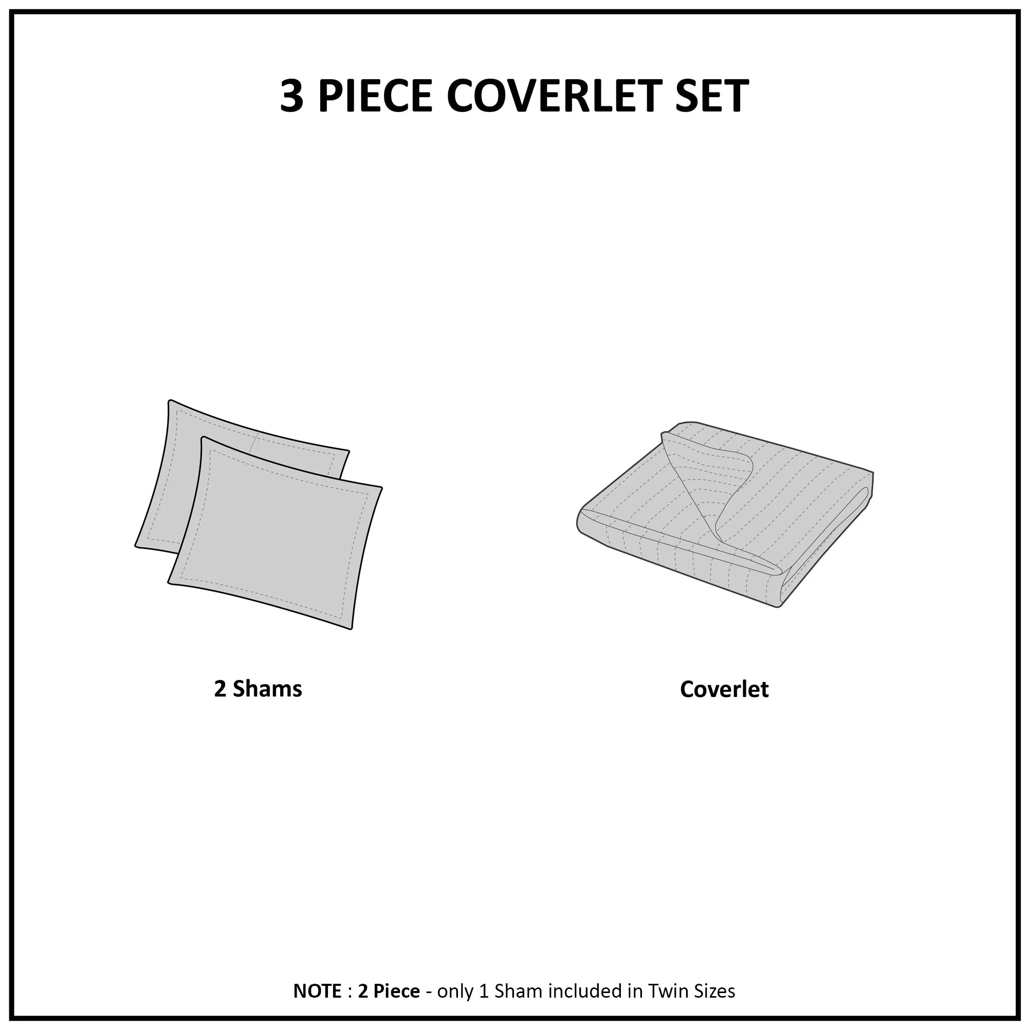 3 Piece Reversible Scalloped Edge Quilt Set Blue King/Cal King - Image 7