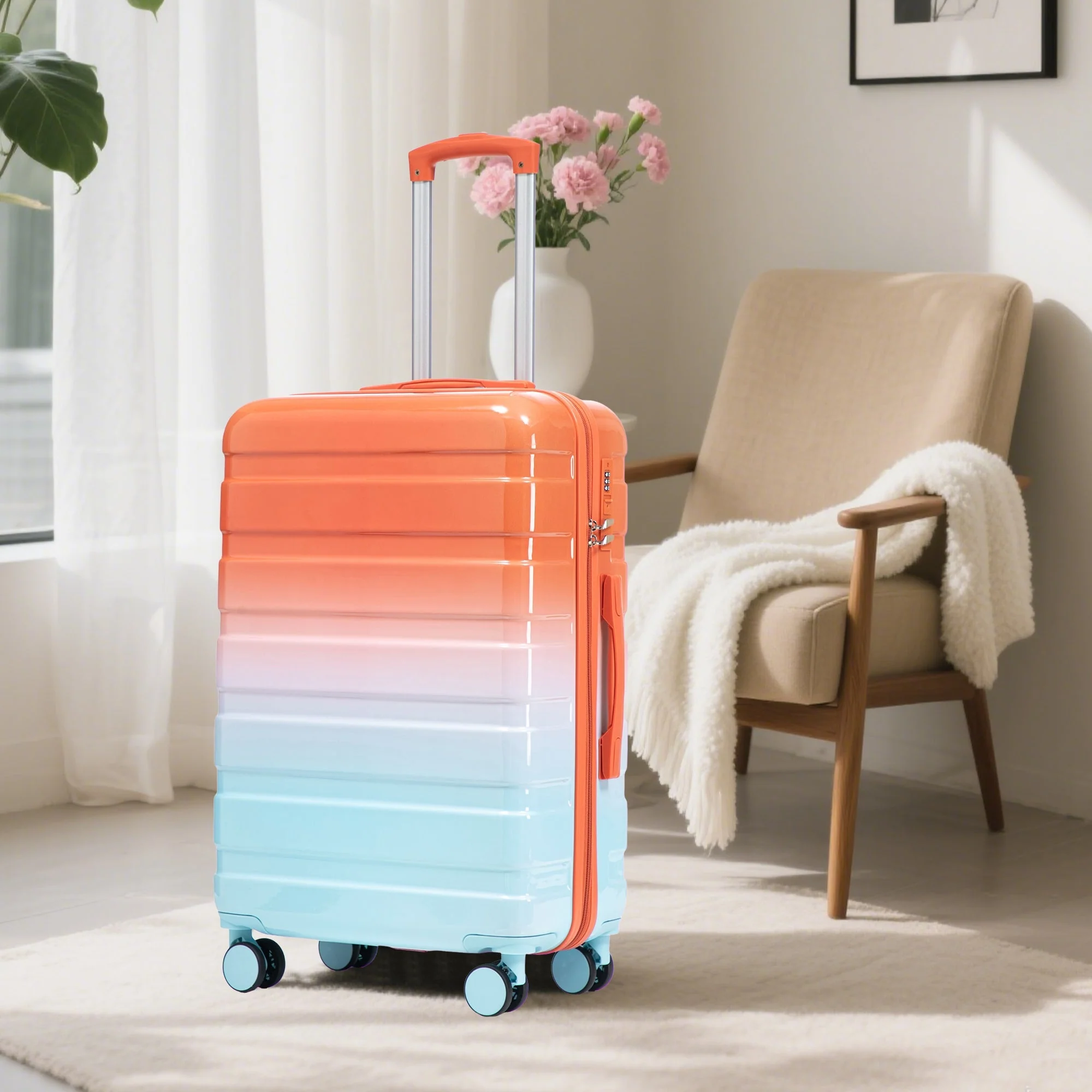 3-Piece Spinner Wheel Luggage Set with Gradient Color - Image 10