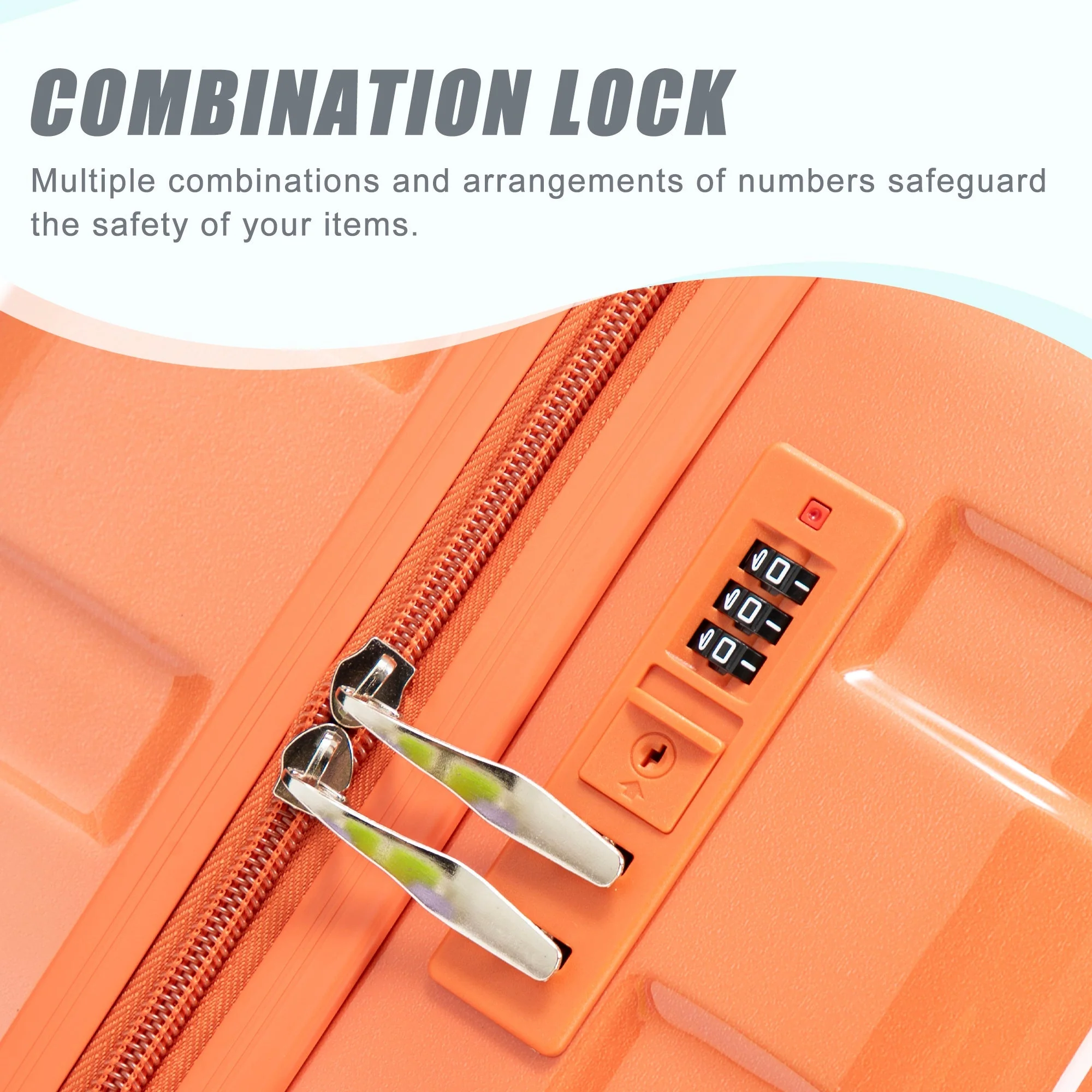 3-Piece Spinner Wheel Luggage Set with Gradient Color - Image 6