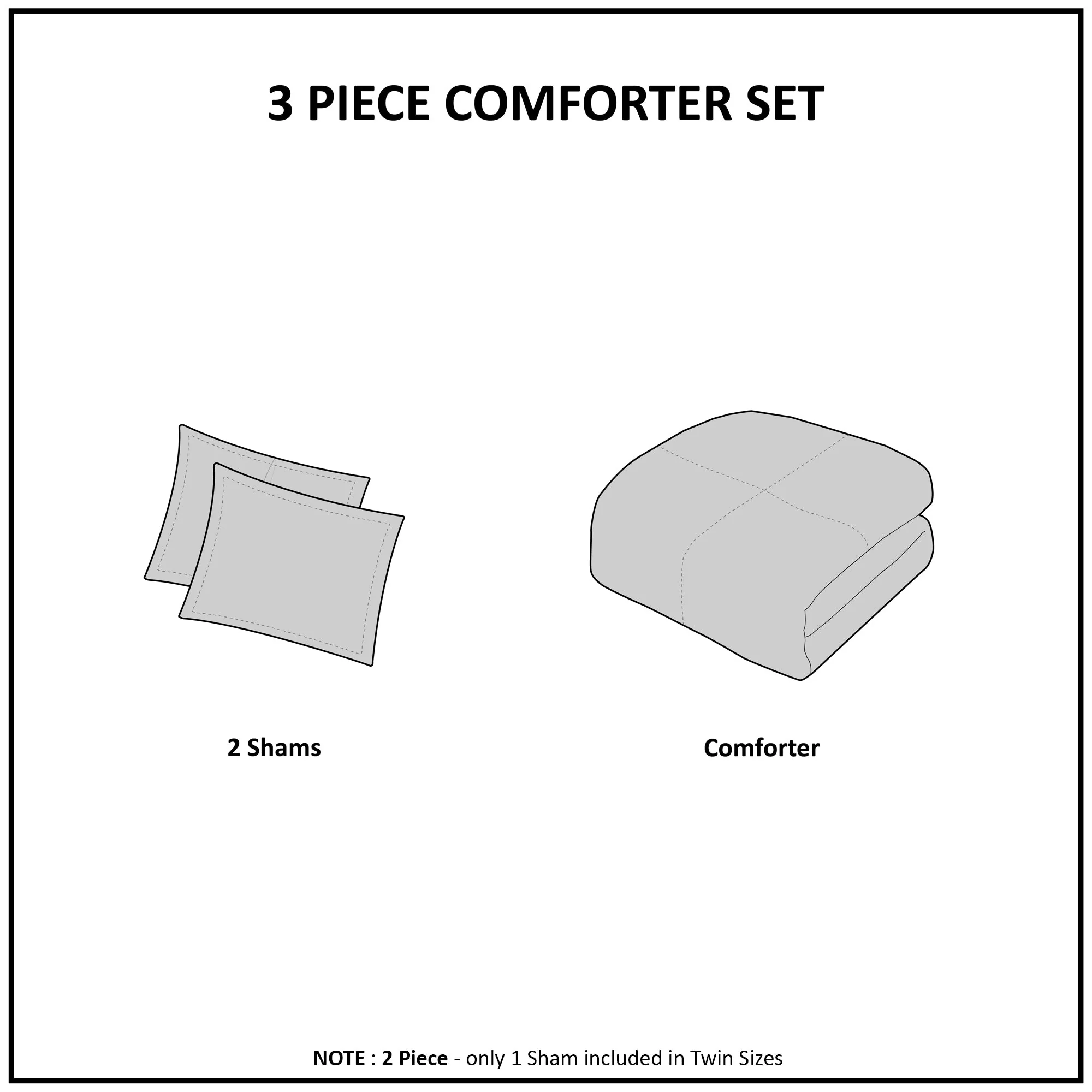 3 Piece Tufted Cotton Chenille Palm Comforter Set Off-White Full/Queen - Image 6