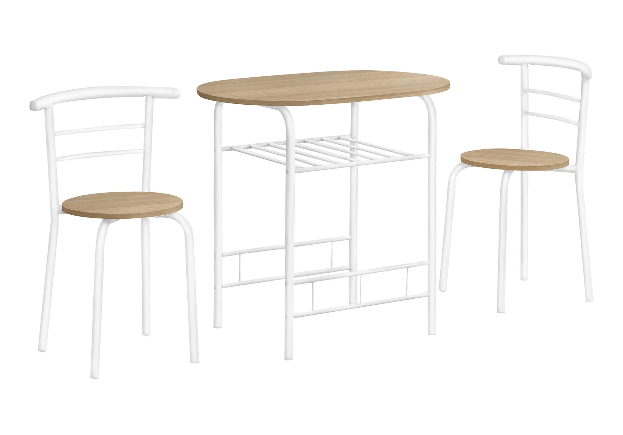 3 Pieces Dining Table Set, Small, Contemporary & Modern - Image 3